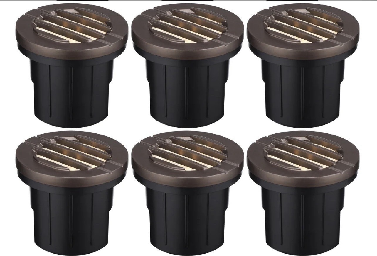 LEONLITE 6W LED Well Lights, Landscape Lighting, 3000K, Oil-Rubbed Bronze 6 Pack LEONLITE 6W LED Well Lights, Landscape Lighting, 3000K, Oil-Rubbed Bronze 6 Pack