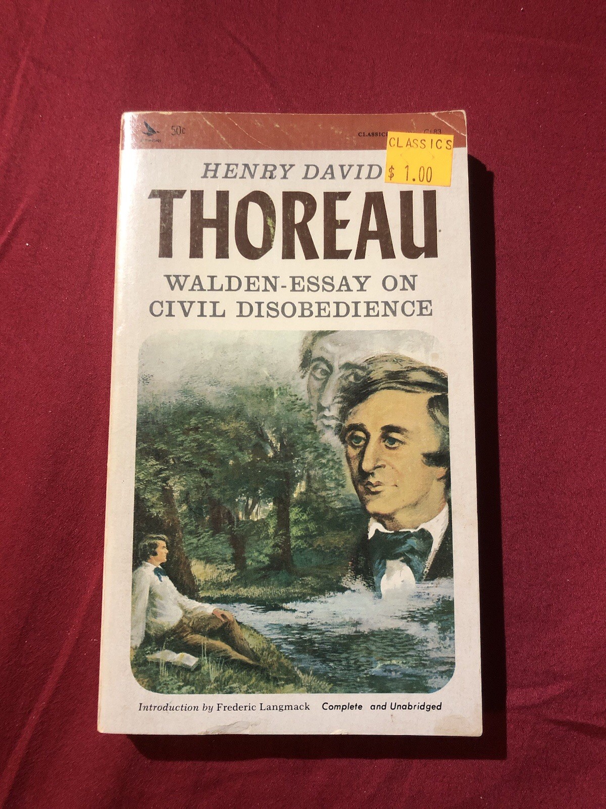 (1965, Vintage) Airmont Paperback- Henry David Thoreau Walden