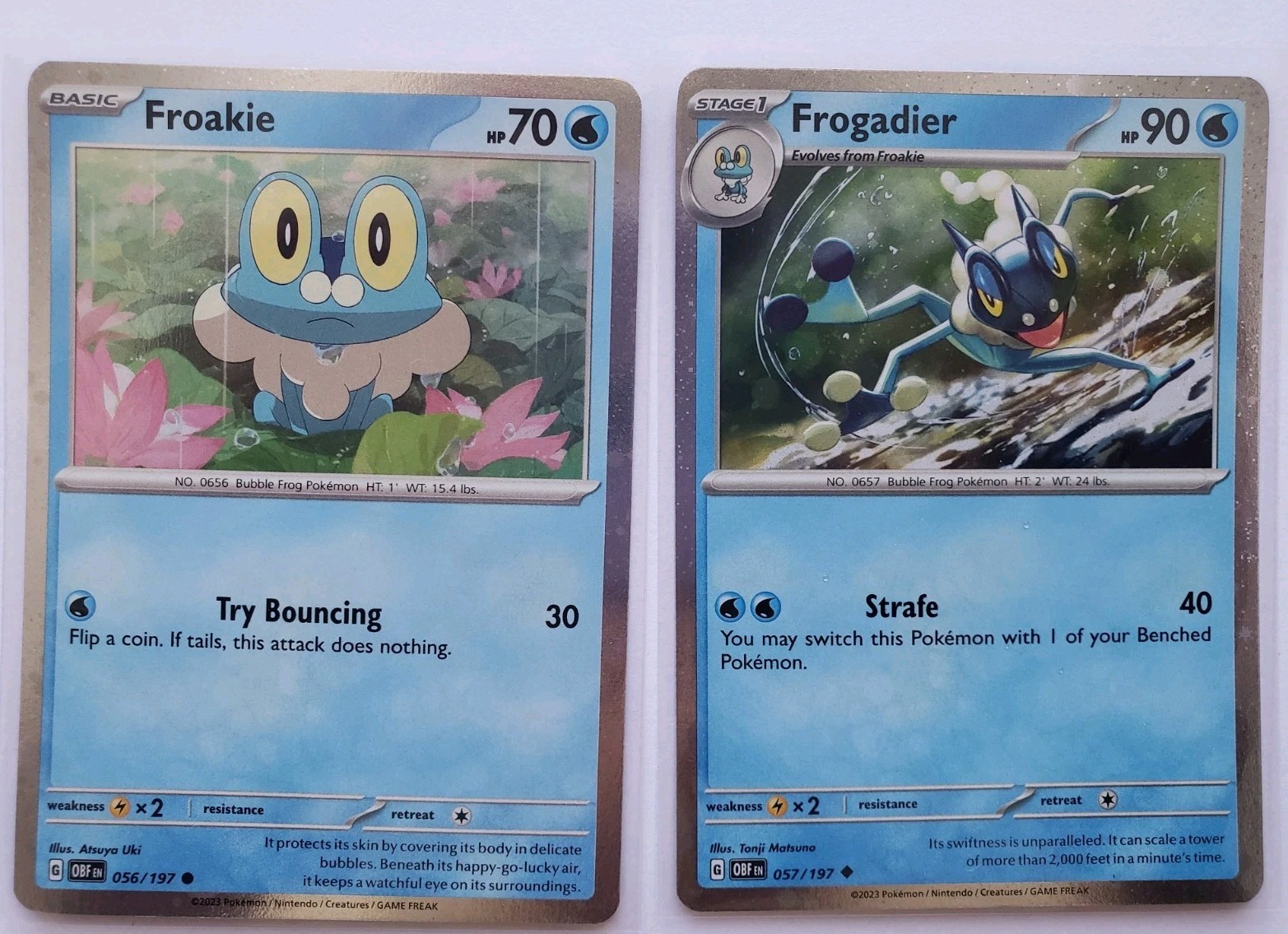 Froakie 056/197 & Frogadier l057/197 - Shrouded Fable Promos Froakie 056/197 & Frogadier l057/197 - Shrouded Fable Promos