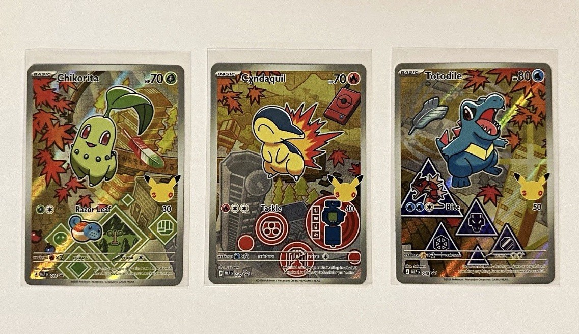 Pokémon First Partner Illustration Collection Series 2 Johto Gen 2 Set 🚀ship