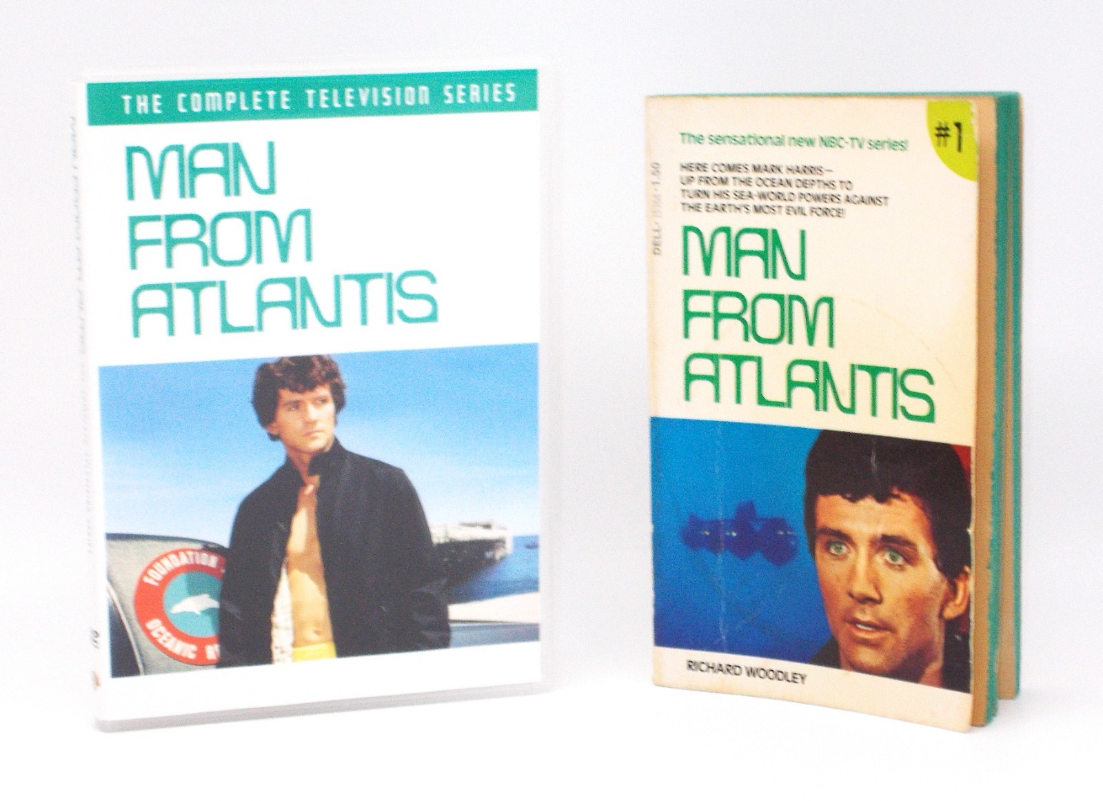 Man from Atlantis Complete Television Series 4-Disc DVDs & Book #1 Patrick Duffy