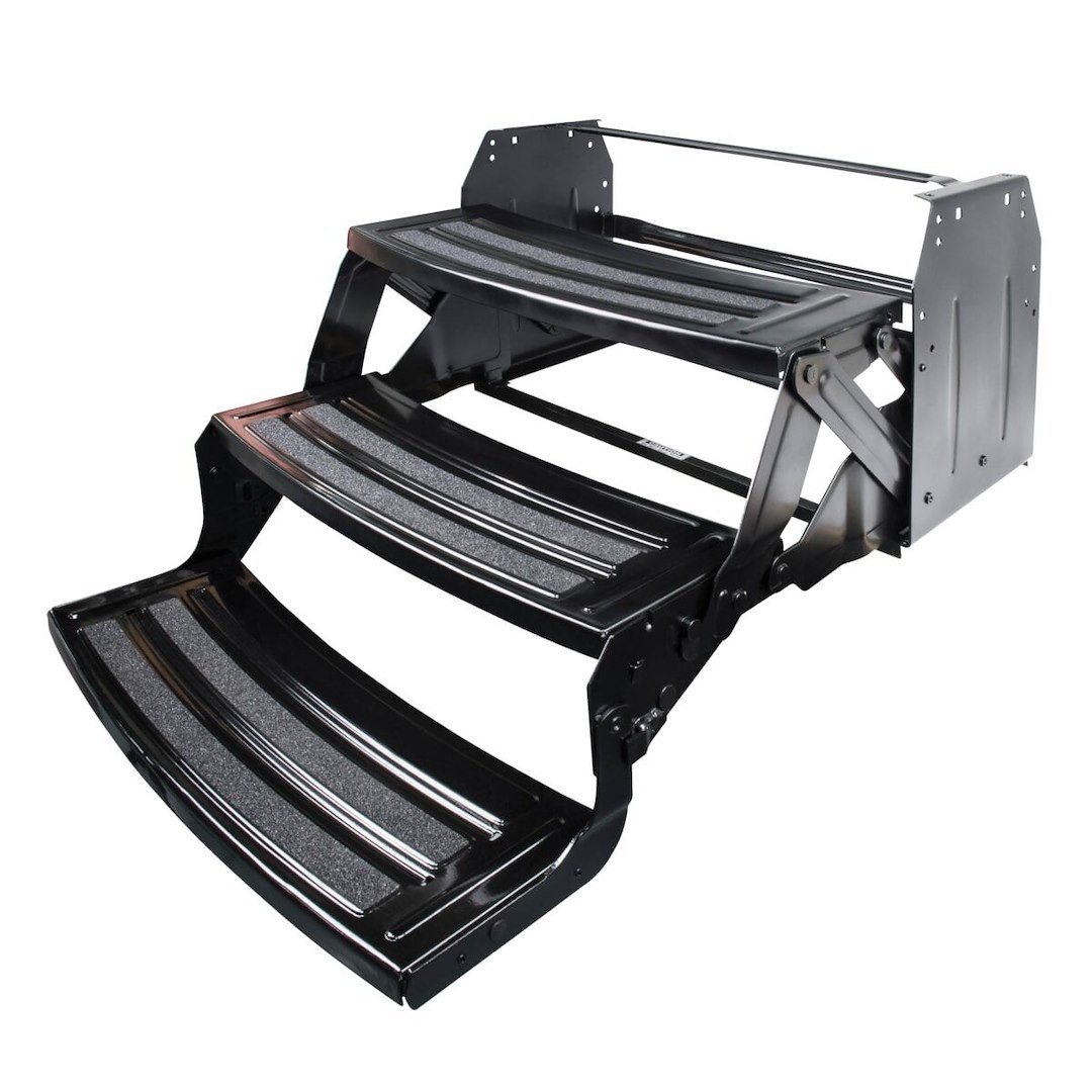 Lippert Components 432687 3 Manual Folding Steps 24in W x 7in Depth 7 Inch Rise