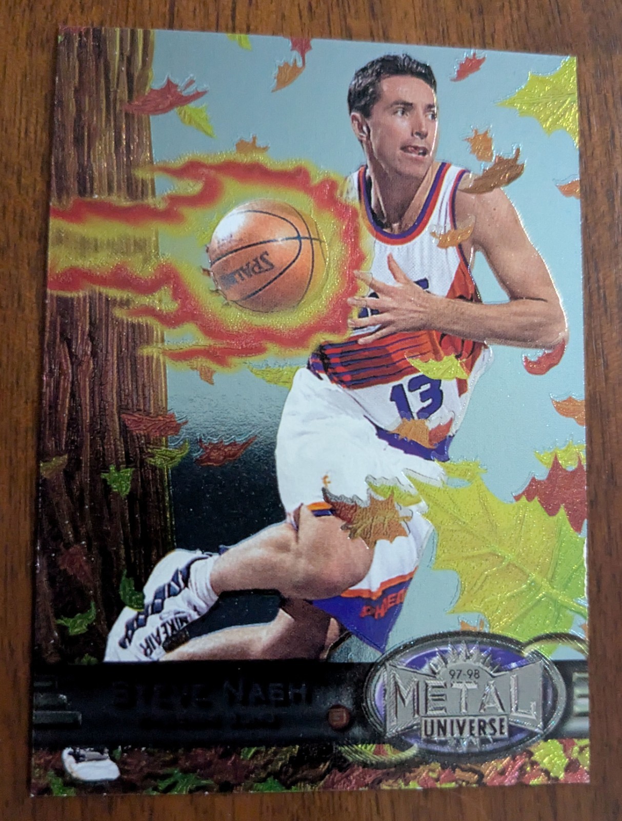 STEVE NASH, 1997-98 FLEER METAL UNIVERSE #101, SUNS