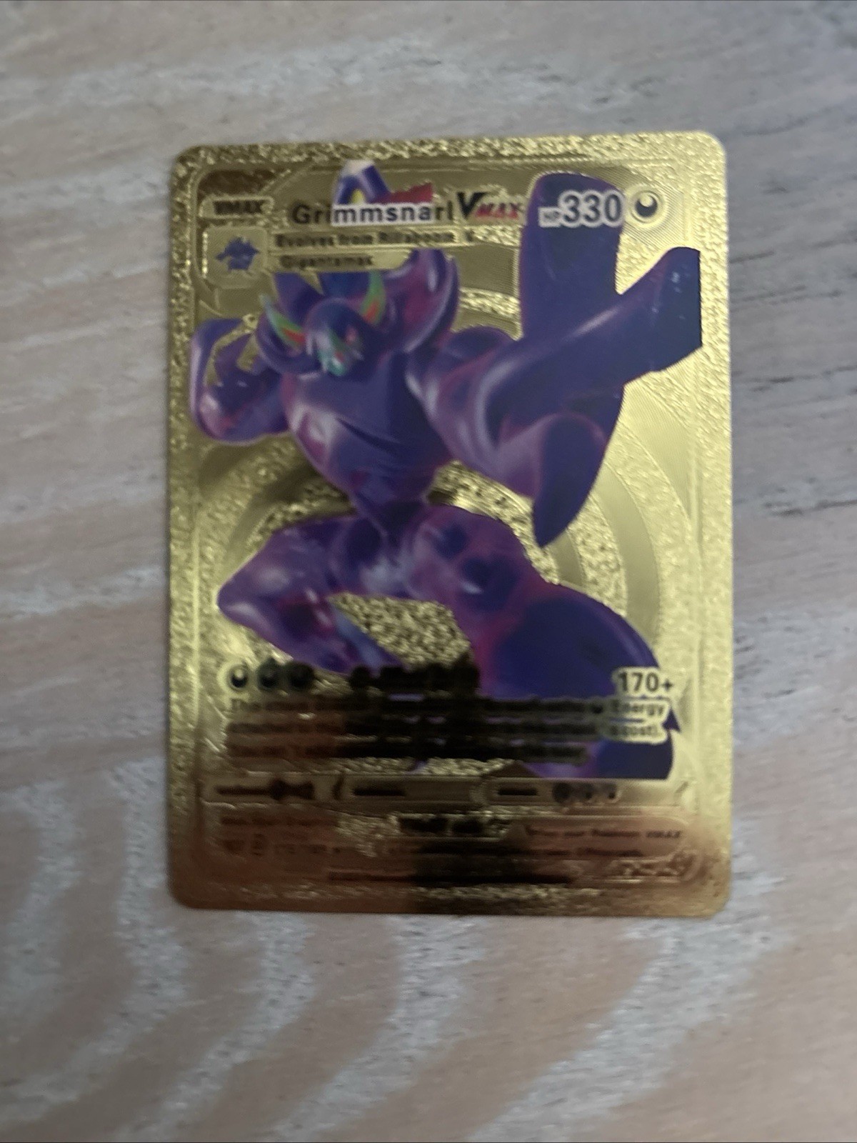 Grimmsnarl Vmax Gold Fan Art Pokémon Card Grimmsnarl Vmax Gold Fan Art Pokémon Card