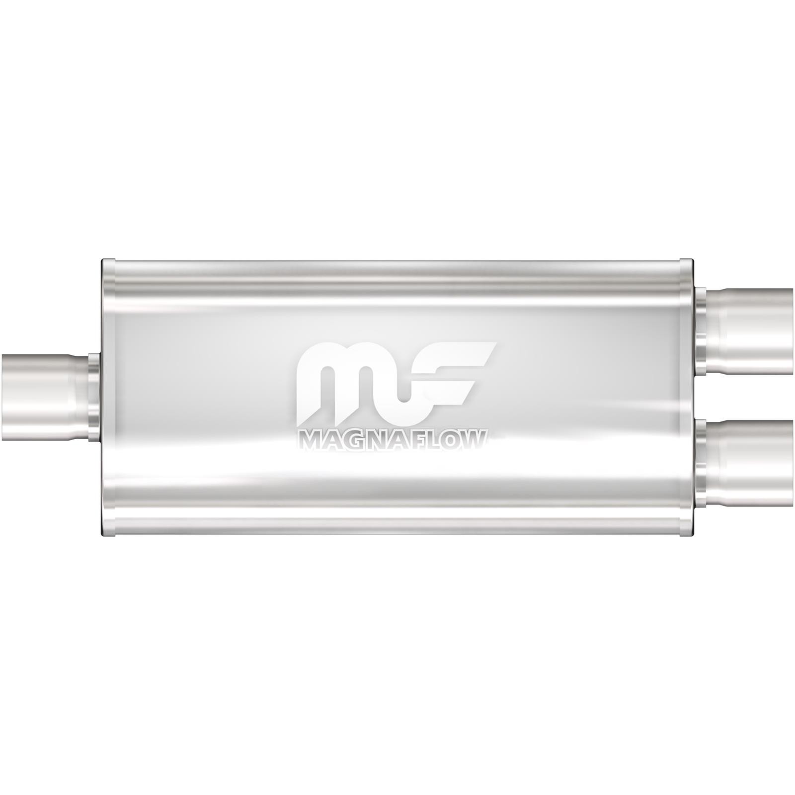 MagnaFlow 12258 5x8 Inch Oval Center/Dual Stainless Muffler