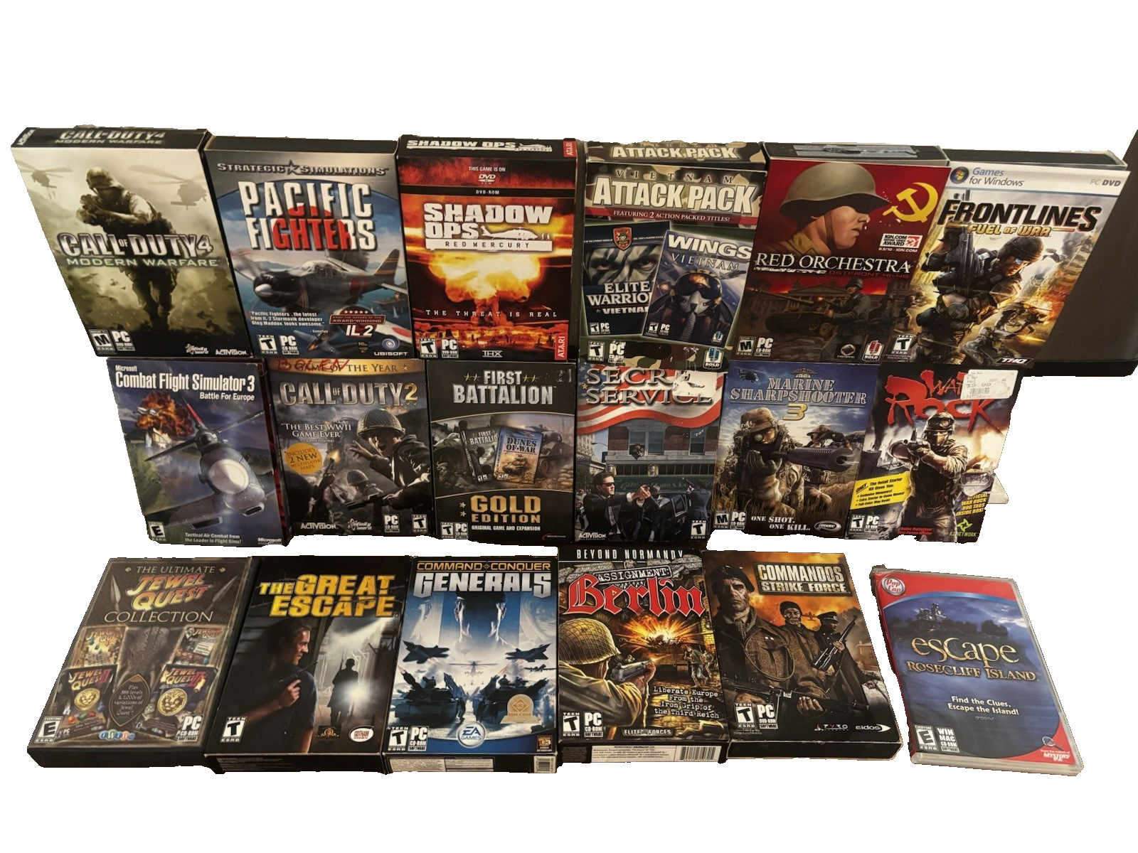 USED Great Condition— Classic PC Games - Set Of 17
