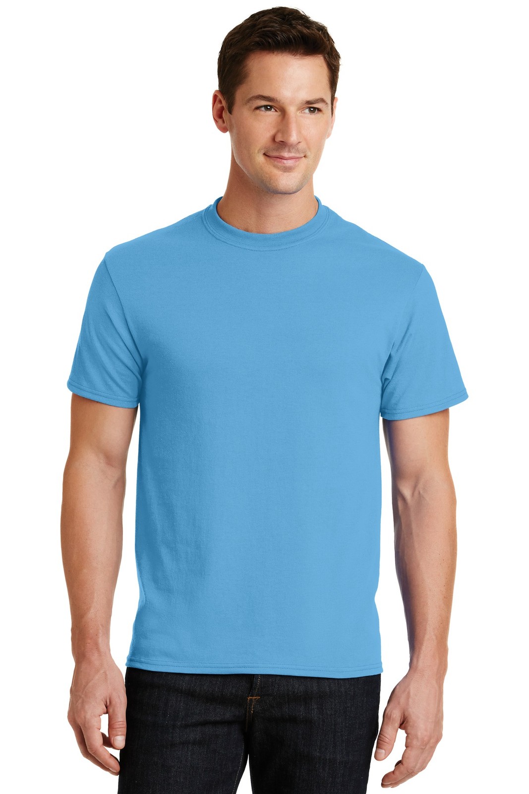 Port & Company PC55 Men's Cotton/Polyester Short Sleeve Top Blend Tee T-Shirt