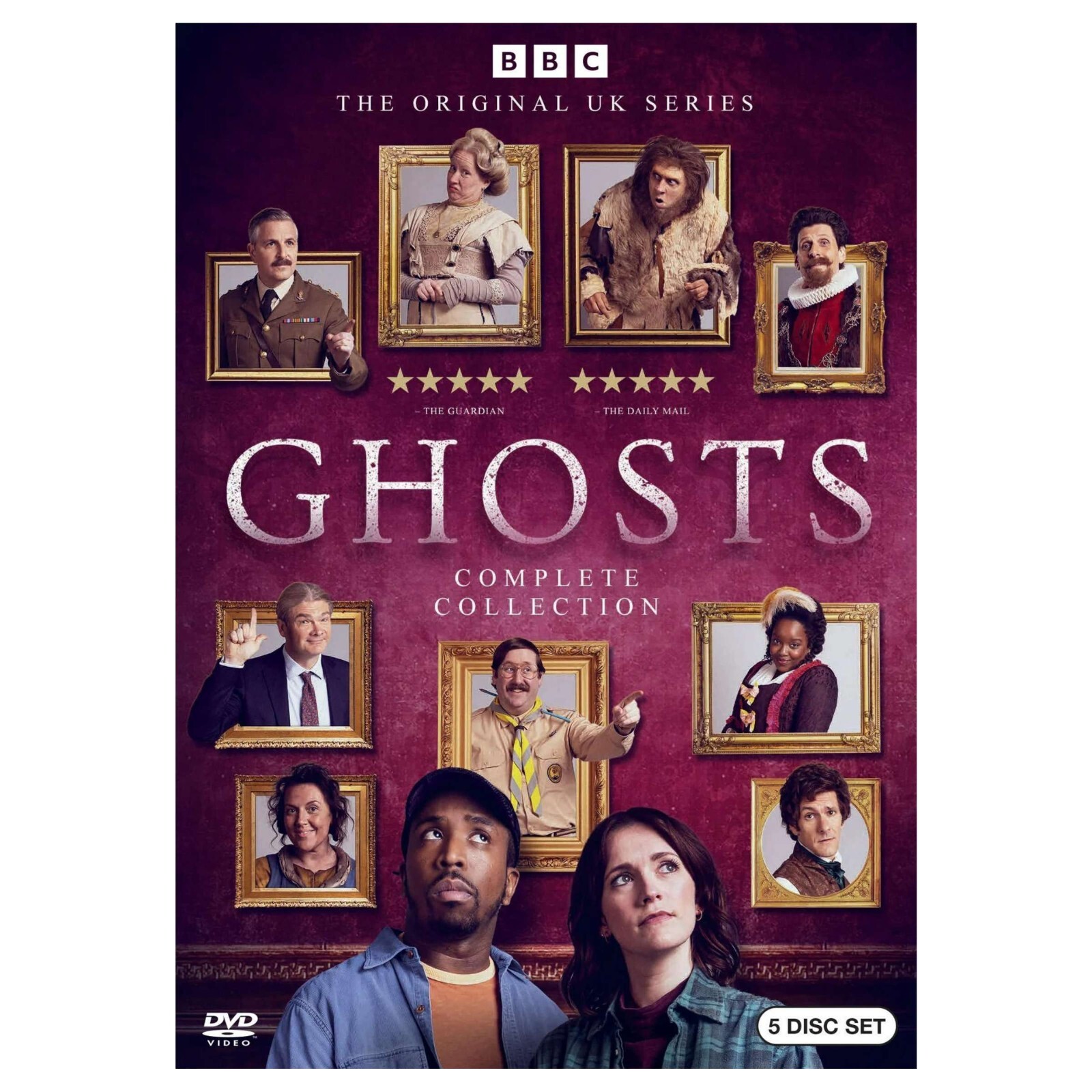 GHOSTS the Complete Series Collection DVD Seasons 1-5  - 1 2 3 4 5 (5-Disc) USED