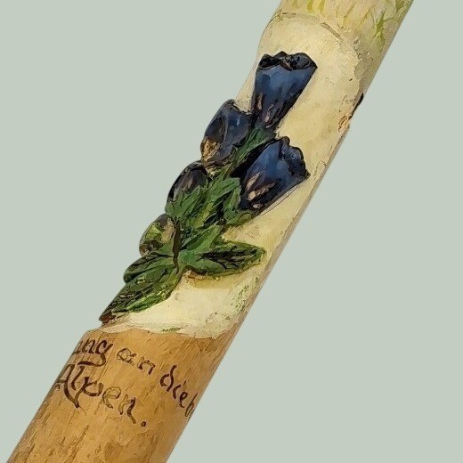 Vintage Hand-Carved Painted 19