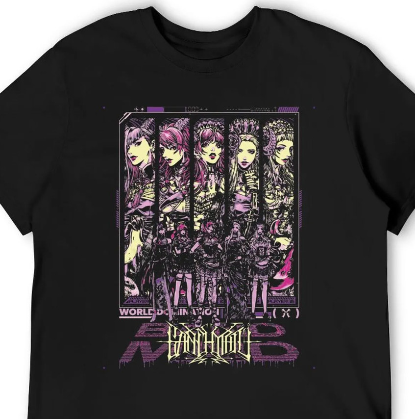 BAND-MAID World Domination Japanese Hard Rock Band Graphic T-Shirt