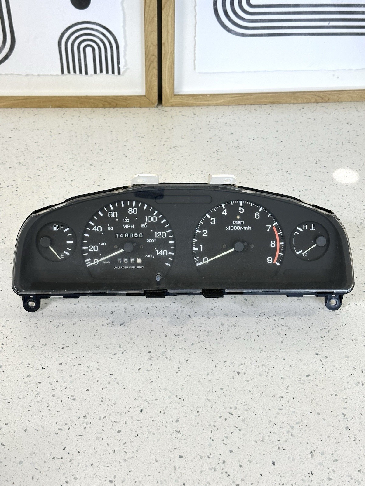 1996 Nissan 200SX 1.6L Speedometer Cluster Teach 248101M001 OEM 1995-1998 M/T 1996 Nissan 200SX 1.6L Speedometer Cluster Teach 248101M001 OEM 1995-1998 M/T