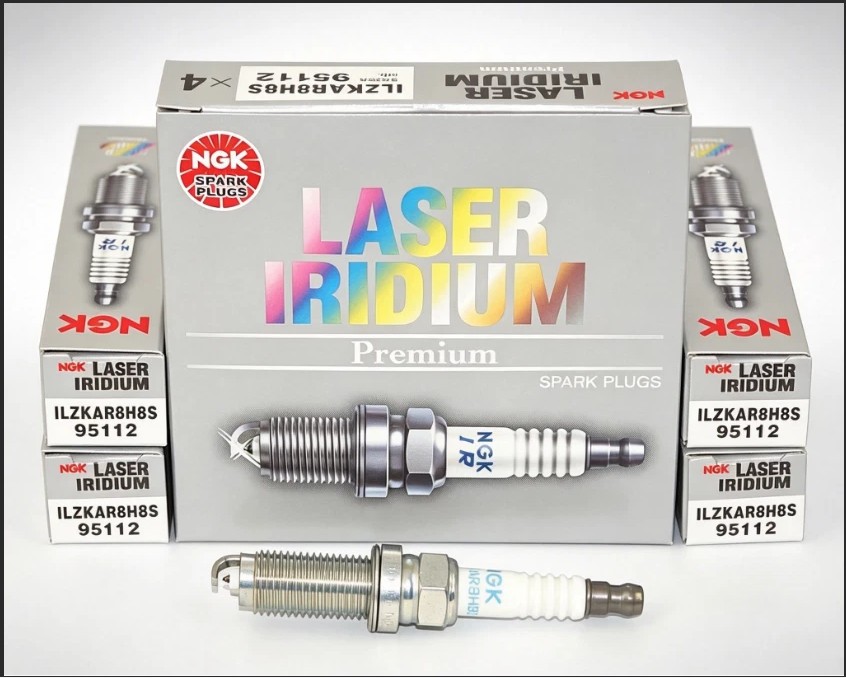 4x Genuine NGK 95112 ILZKAR8H8S Laser Iridium Spark Plugs Fits For Honda