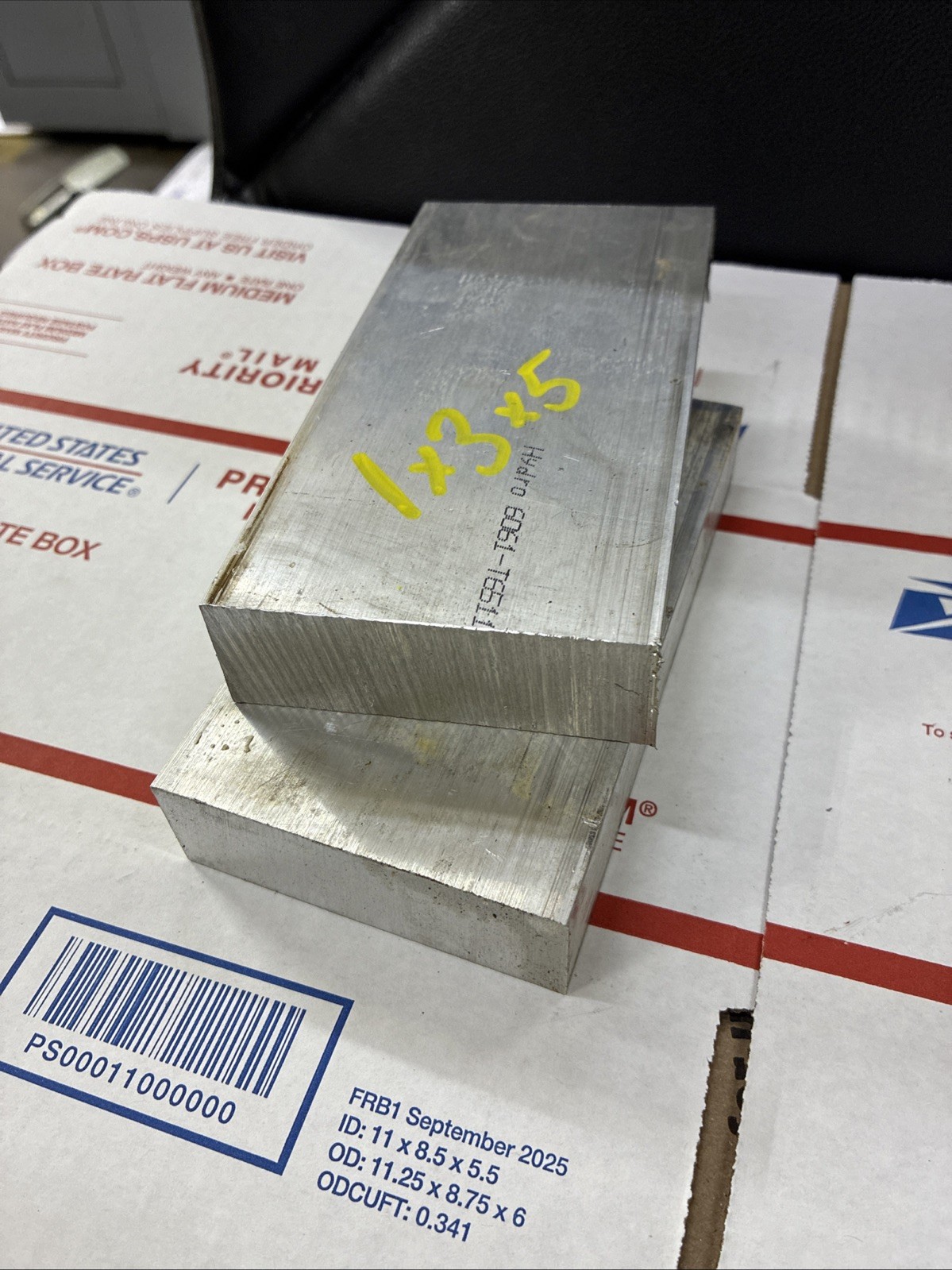 Aluminum Bar Stock 2pcs 1x3 X 5 Inch Long