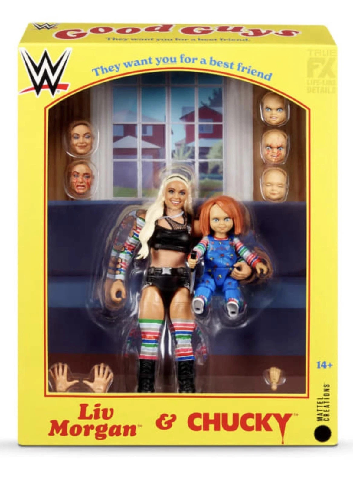Mattel WWE Elite Liv Morgan & Chucky 2 Pack Action Figure JNF90 Mattel WWE Elite Liv Morgan & Chucky 2 Pack Action Figure JNF90