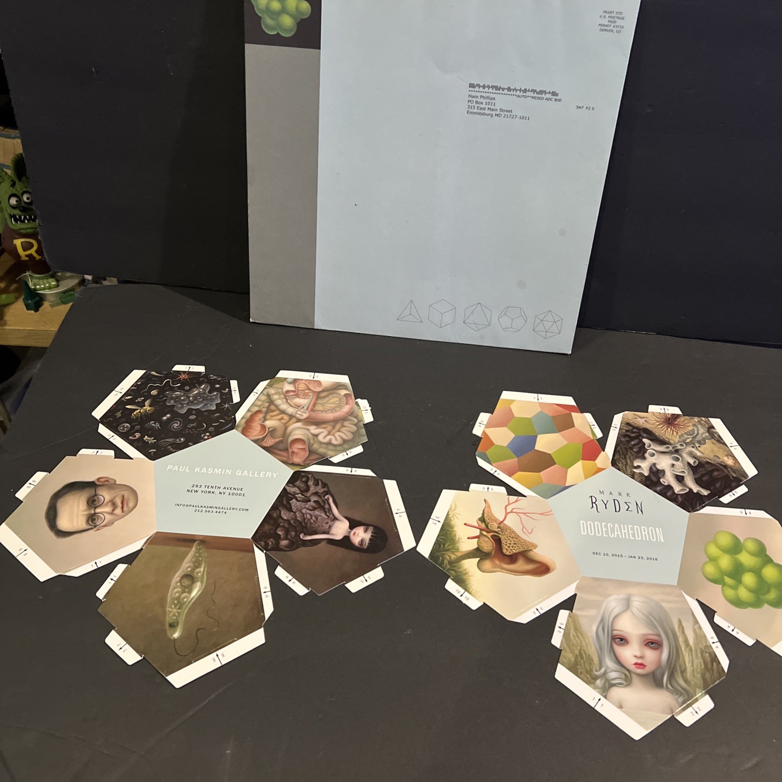2 Mark Ryden Dodecahedron: Paul Kasmin Gallery Invitation, 2015, 
