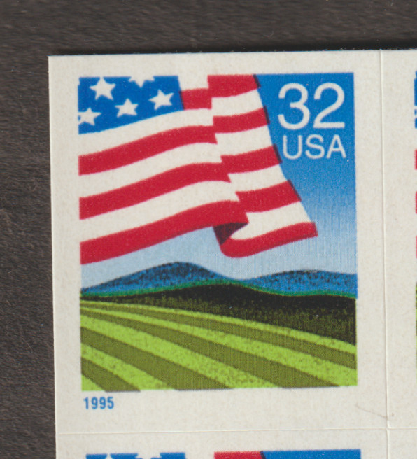 1995 US 2919 BOOKLET SINGLE FLAG OVER FIELD MNH 1995 US 2919 BOOKLET SINGLE FLAG OVER FIELD MNH