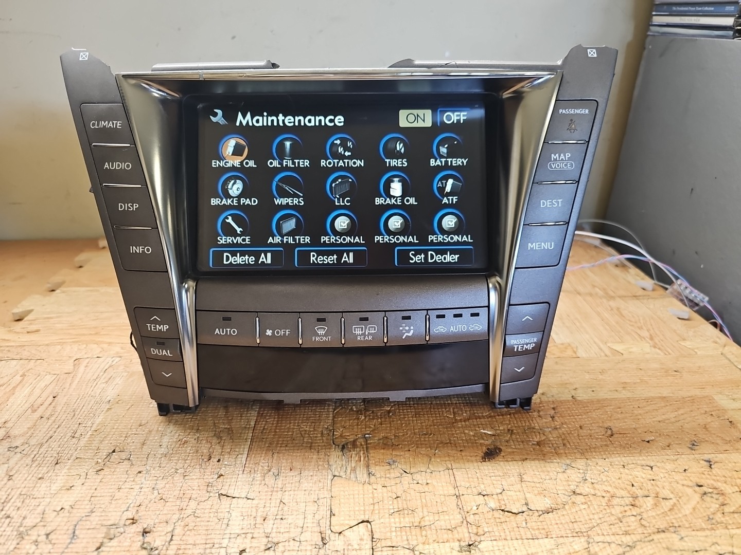 Lexus LS460 2007-2009 NAVIGATION SCREEN Touch DISPLAY 86430-50090 oem used