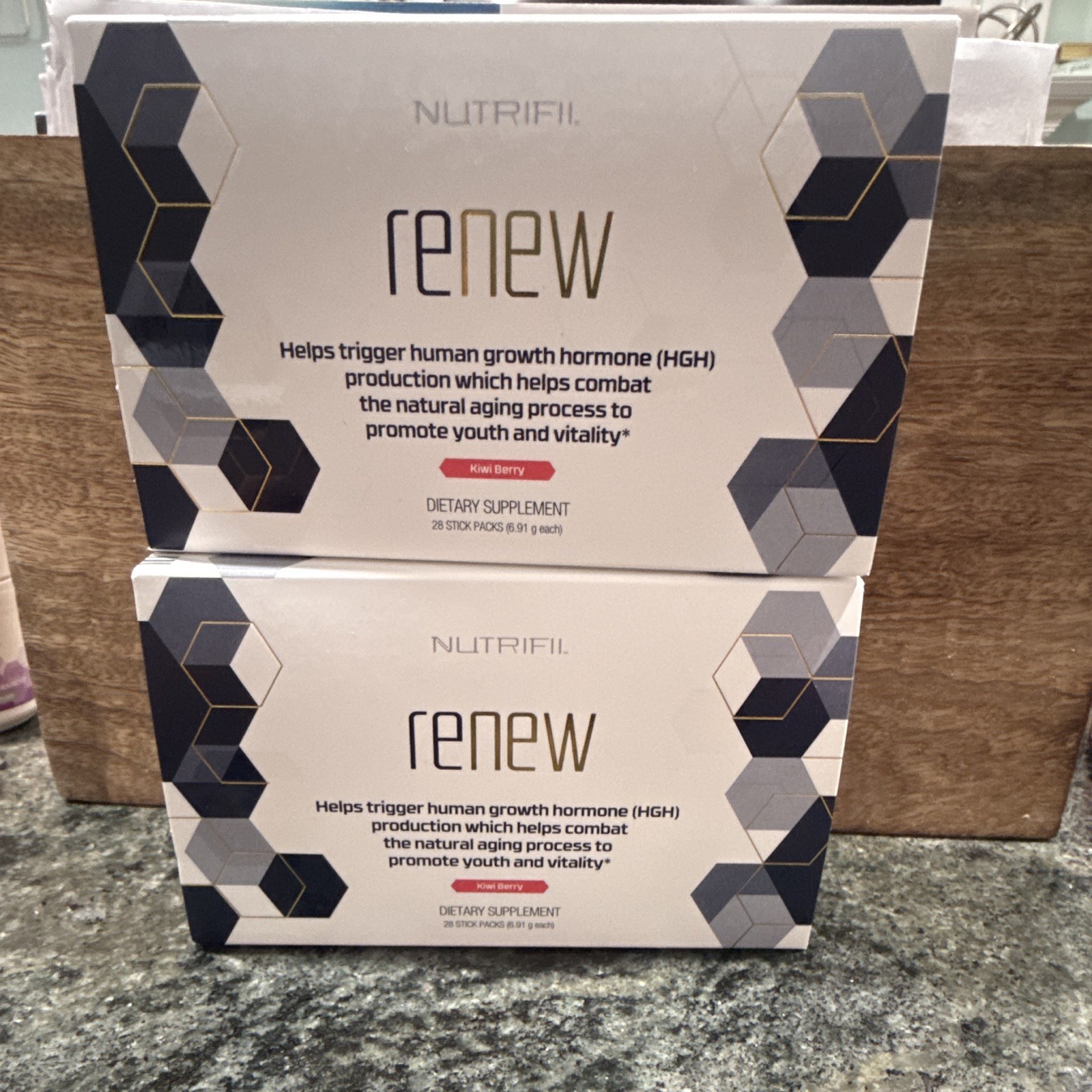 Nutrifii Renew Anti-Aging Dietary Supplement Kiwi Berry Flavor 2 Boxes Nutrifii Renew Anti-Aging Dietary Supplement Kiwi Berry Flavor 2 Boxes