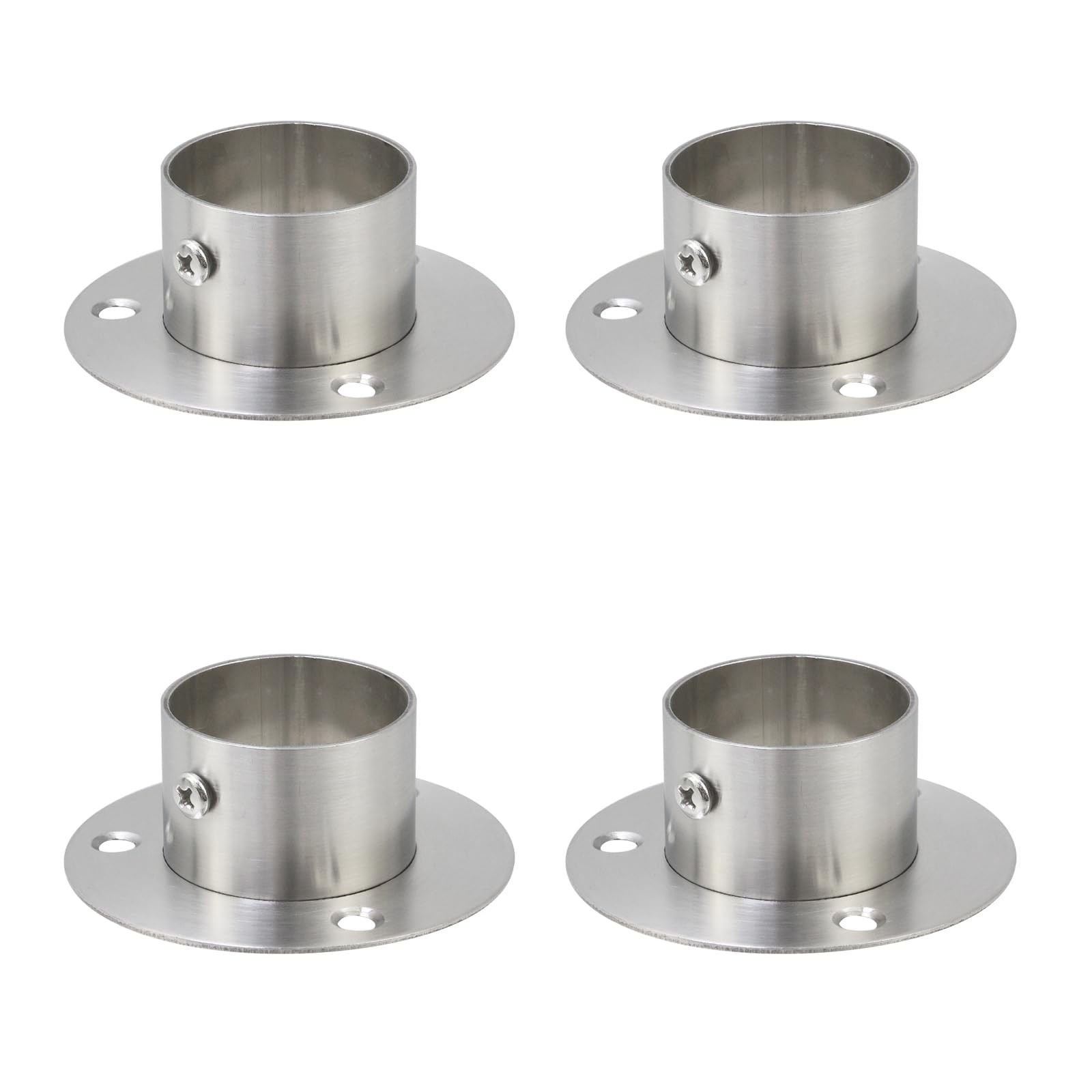 Wealrit 4 Pcs Round Post Bases Stainless Steel Flange Anchor 1.5\
