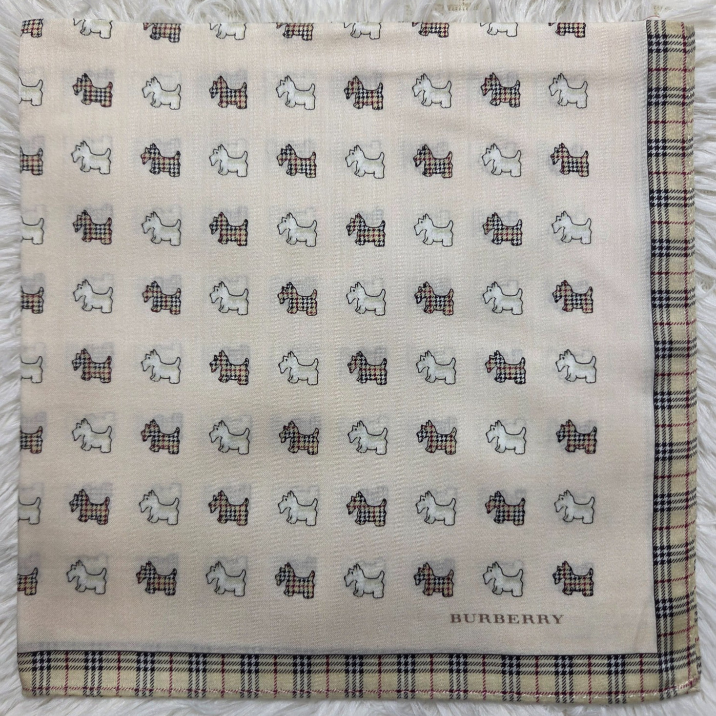 Vintage Burberry London, New with tag, Handkerchief, Pocket square 19.5\