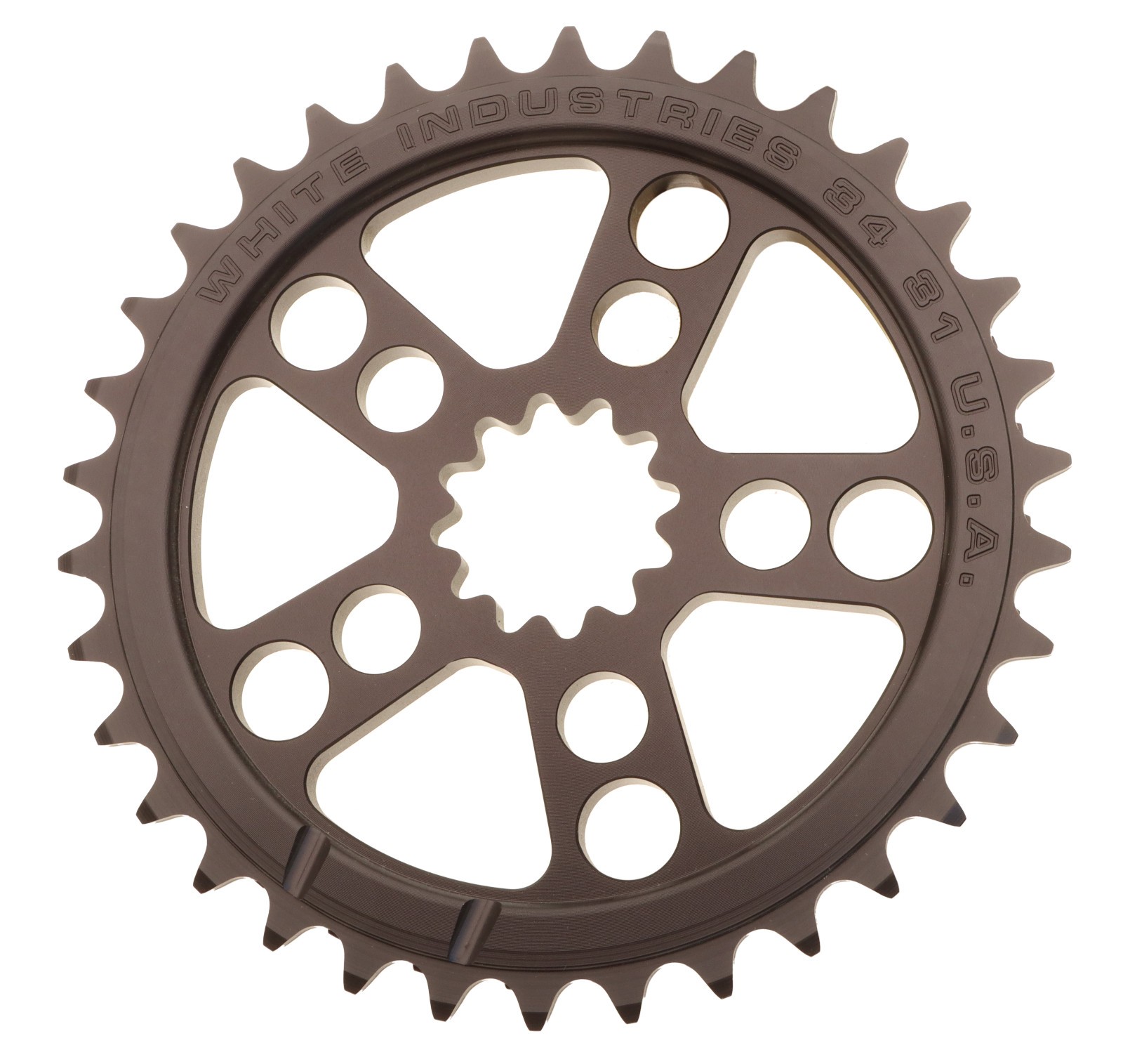 White Industries Double Double Chainring 34/31T Black NEW White Industries Double Double Chainring 34/31T Black NEW