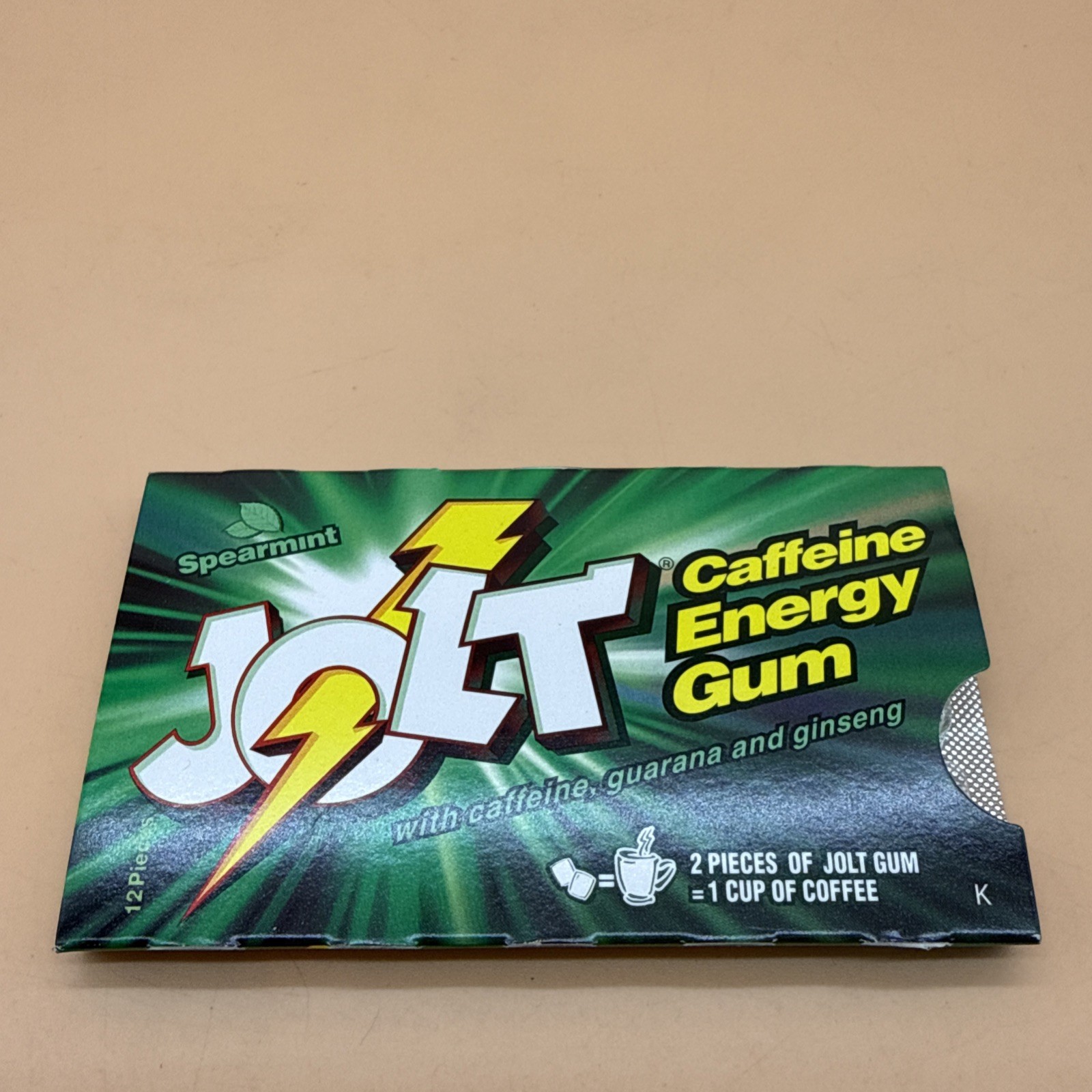 Vintage JOLT Caffeine Energy Gum Best By 2006 Chewing Gum Pack SEALED READ DESCR Vintage JOLT Caffeine Energy Gum Best By 2006 Chewing Gum Pack SEALED READ DESCR