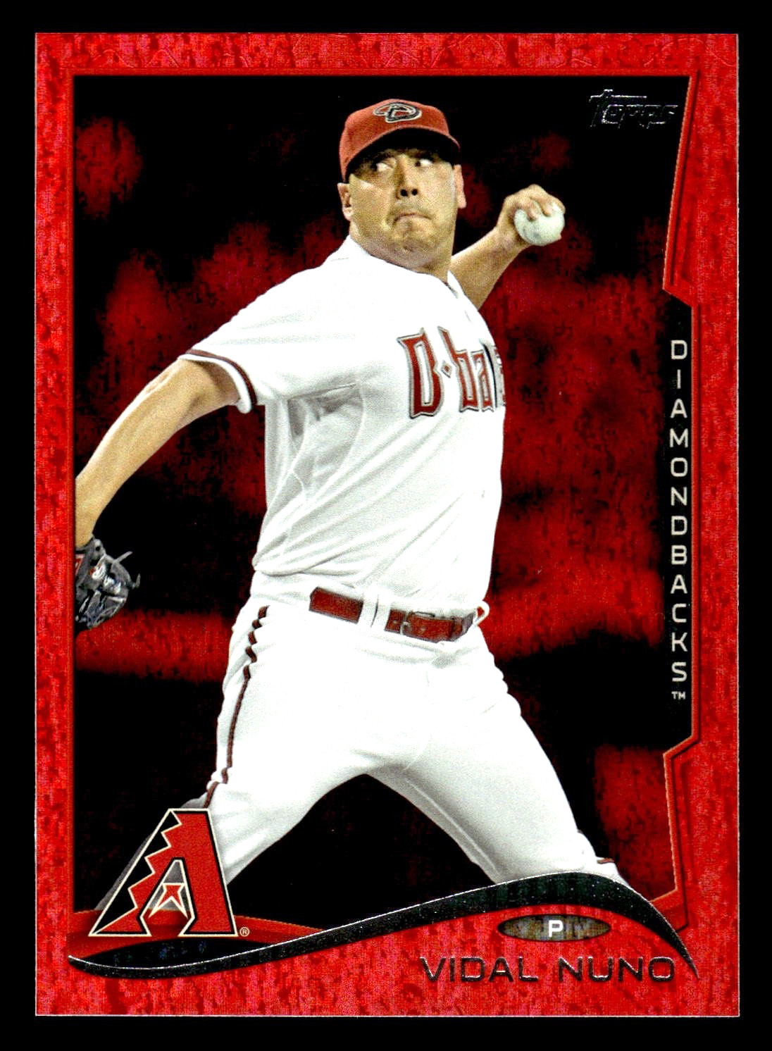 2014 Topps Update Vidal Nuno Red Hot Foil #US-95 - Arizona Diamondbacks