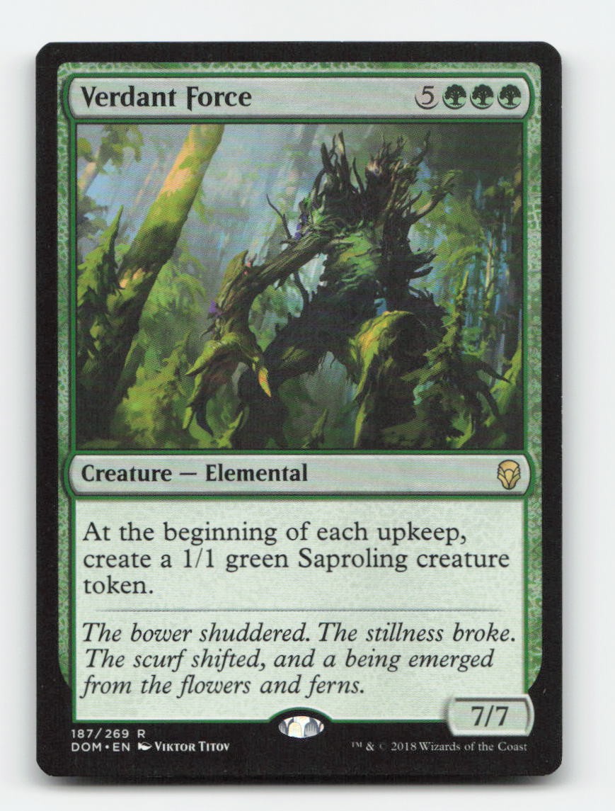 Verdant Force 187 - R DOM - Magic: The Gathering NM Verdant Force 187 - R DOM - Magic: The Gathering NM