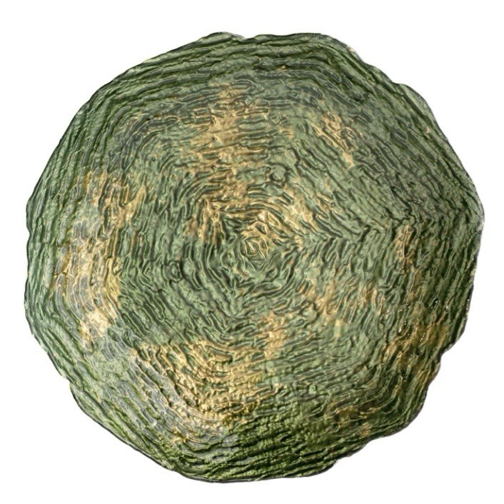 Palmero - Gold Splattered Ink Serveware - Hand-Blown Glass $890