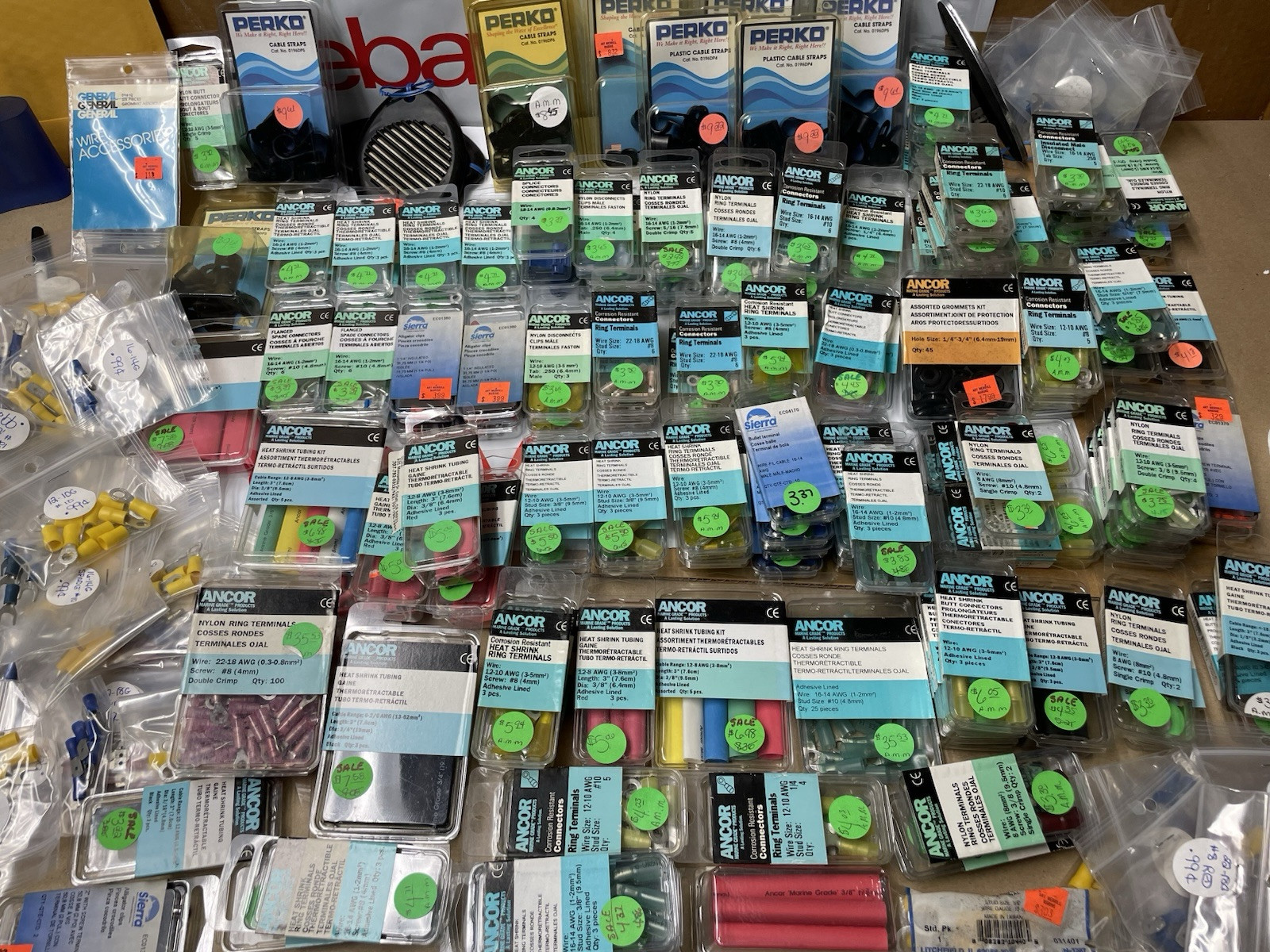 HUGE 1000+ PC BOATING LOT Rings Shrinks Connects Kits Straps Etc 200+ Packs -O13