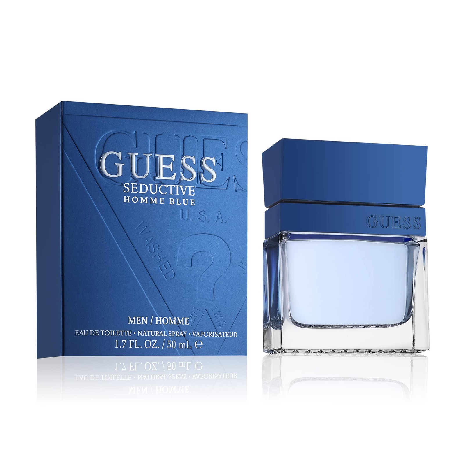 Guess Seductive Blue Eau de Toilette Cologne Spray for Men, Oriental Woody