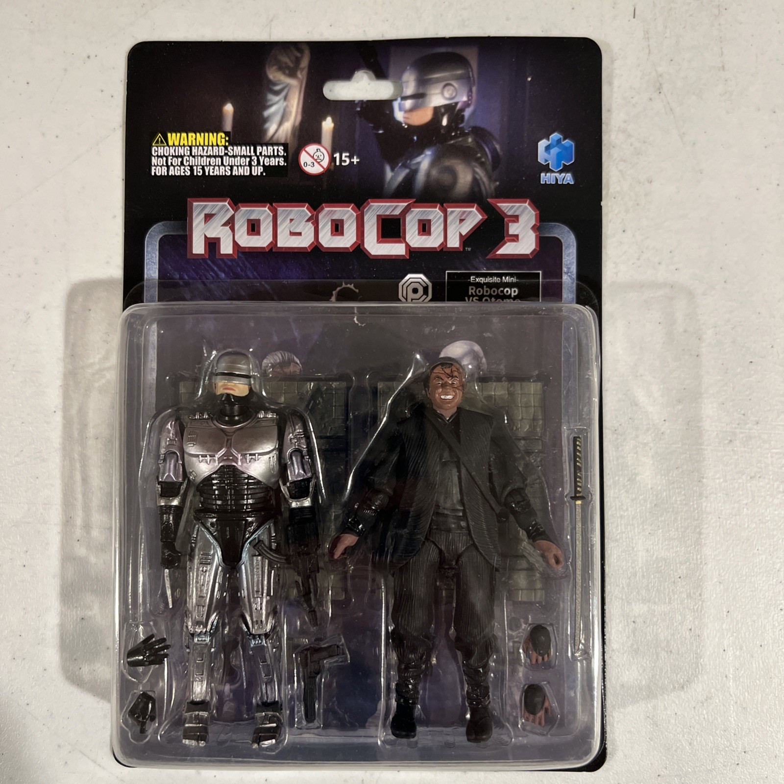 Hiya Toys Robocop 3 Robocop vs Otomo PX Edition 1:18 Mini Action Figure (Dox Dmg Hiya Toys Robocop 3 Robocop vs Otomo PX Edition 1:18 Mini Action Figure (Dox Dmg