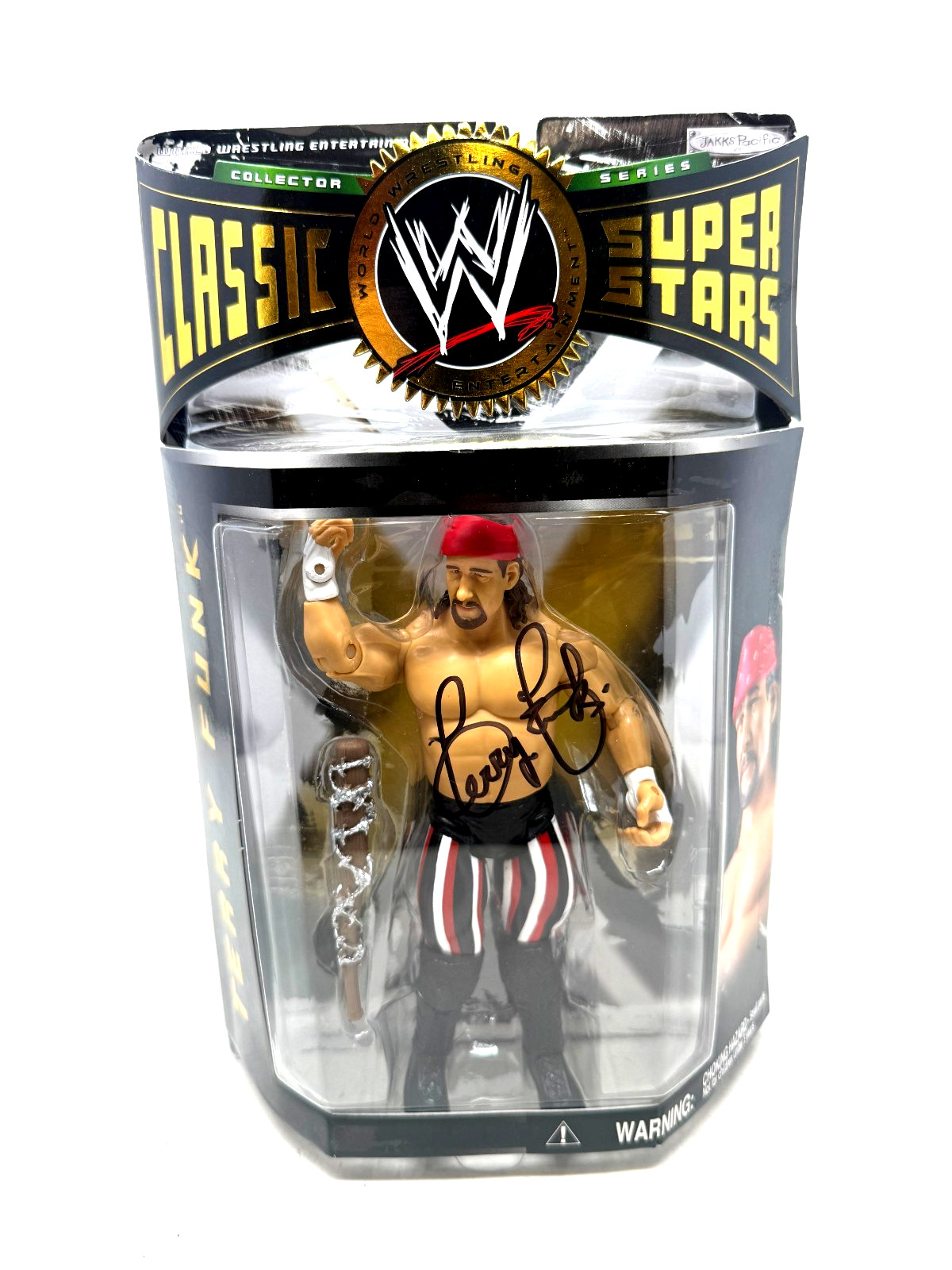 Jakks Pacific WWE Classic Superstars Terry Funk Autographed SEALED (W1)