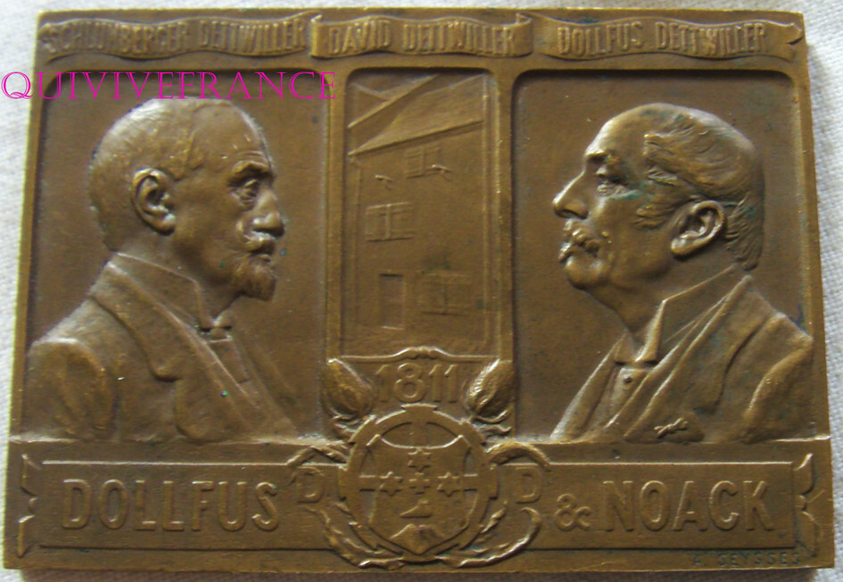 MED13754 - CENTENARY MEDAL DOLLFUS & NOACK 1911 MULHOUSE BELFORT by SEYSSES
