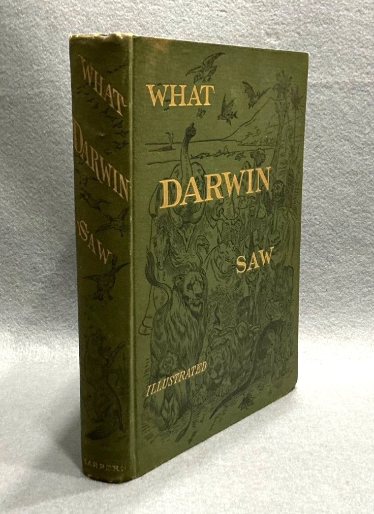 1879 CHARLES DARWIN WHAT HE SAW ON WORLD VOYAGE IN THE BEAGLE FINE COND. 1st ED.