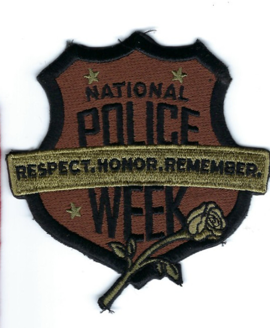 National Police Week Respect Honor Remember subdued patch - NEW