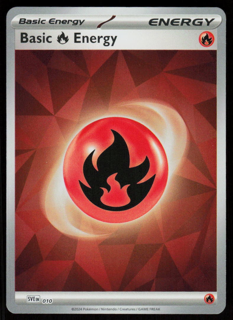 Basic Fire Energy 010 Scarlet & Violet Energies Pokemon Holo Near Mint Basic Fire Energy 010 Scarlet & Violet Energies Pokemon Holo Near Mint