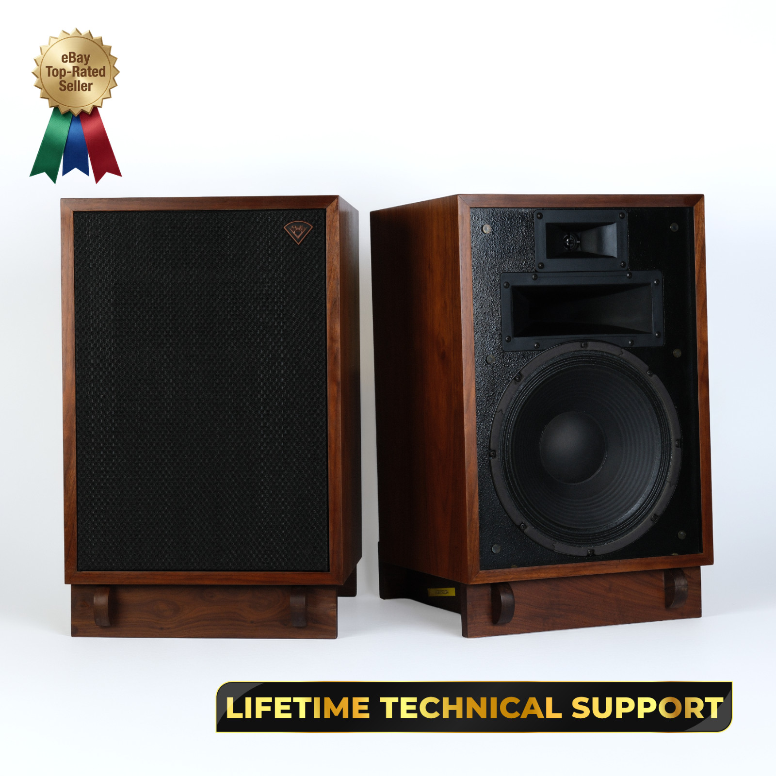 Klipsch Heresy III Walnut Speaker Pair – Serviced & Tested – 1-Year Warranty Klipsch Heresy III Walnut Speaker Pair – Serviced & Tested – 1-Year Warranty