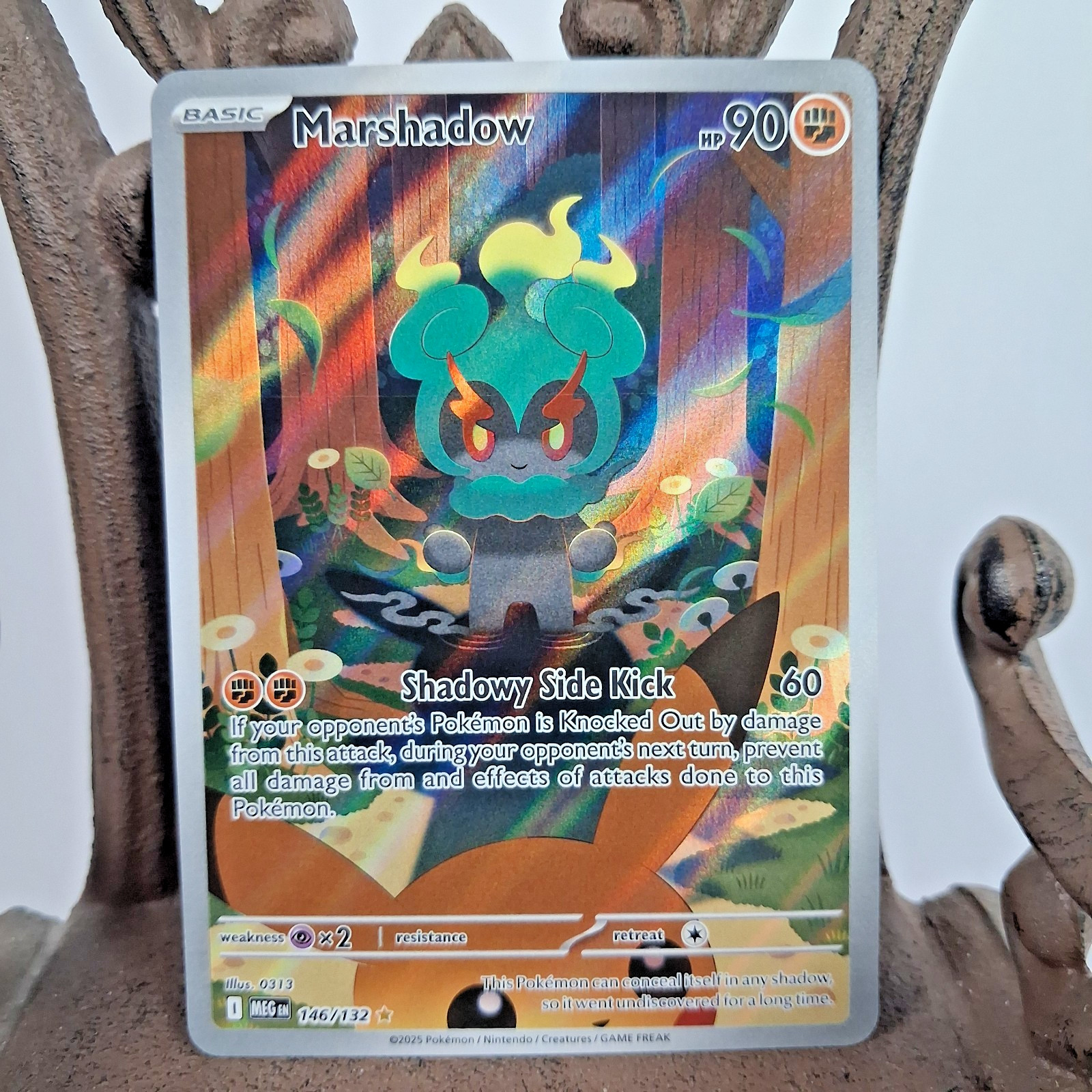 Marshadow 146/132 Holo Illustration Rare Mega Evolution Pokemon NM Marshadow 146/132 Holo Illustration Rare Mega Evolution Pokemon NM