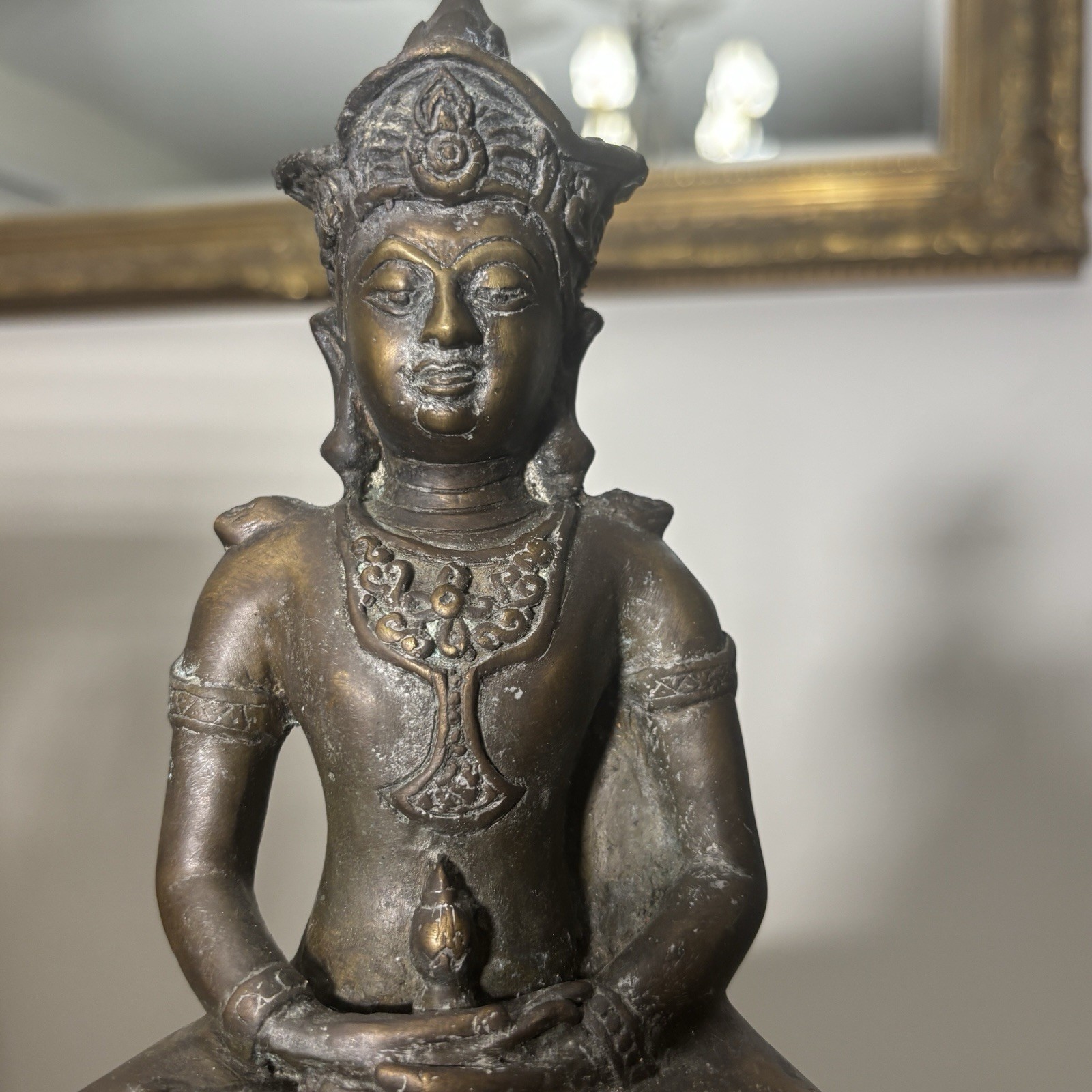 Rare Antique Bronze Buddha Early Statue Rare Antique Bronze Buddha Early Statue