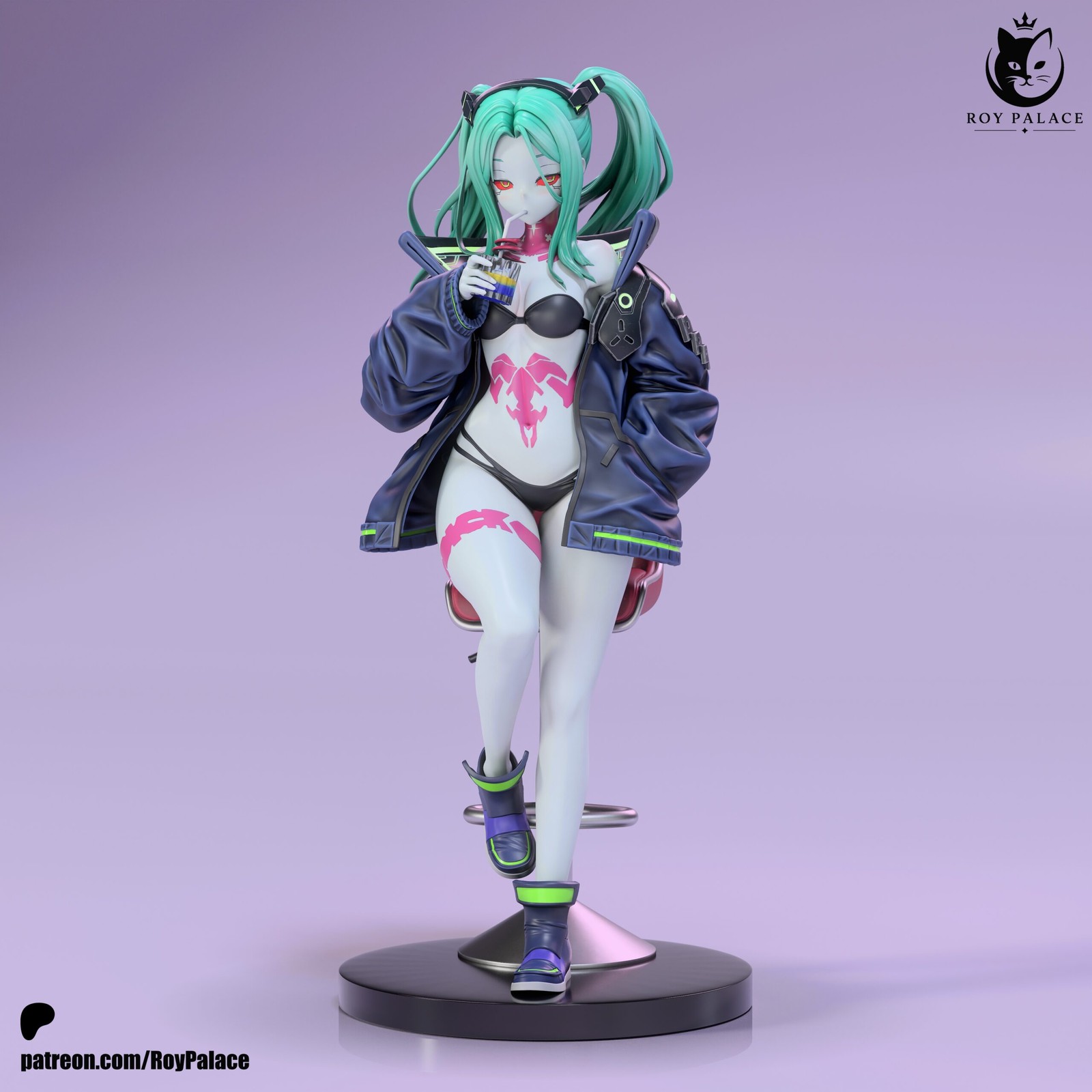 Hand Painted Rebecca Smasher – Cyberpunk: Edgerunners Hand Painted Rebecca Smasher – Cyberpunk: Edgerunners
