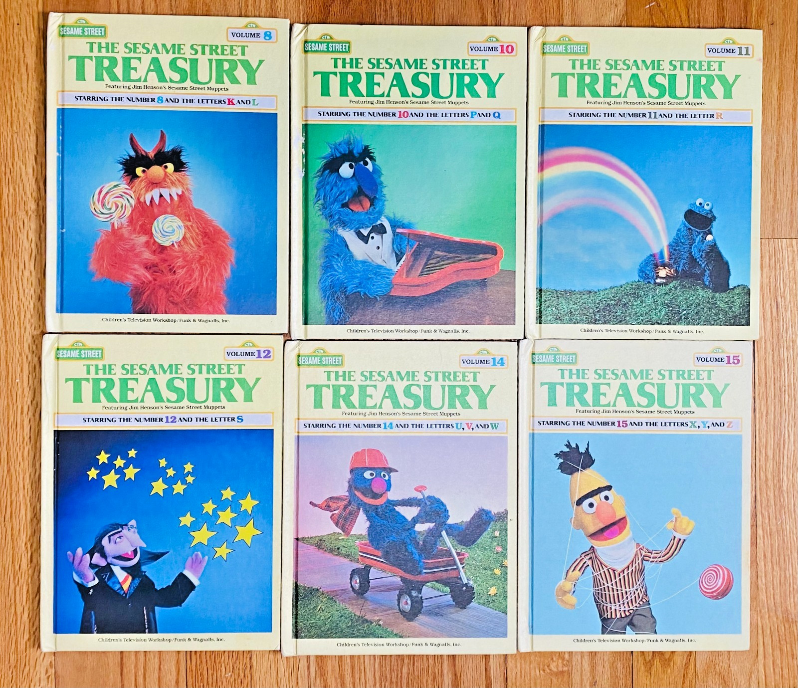 (6) VNTG Sesame Street Treasury Vols 8, 10-12, 14-15 Jim Henson's Muppets 1983 (6) VNTG Sesame Street Treasury Vols 8, 10-12, 14-15 Jim Henson's Muppets 1983