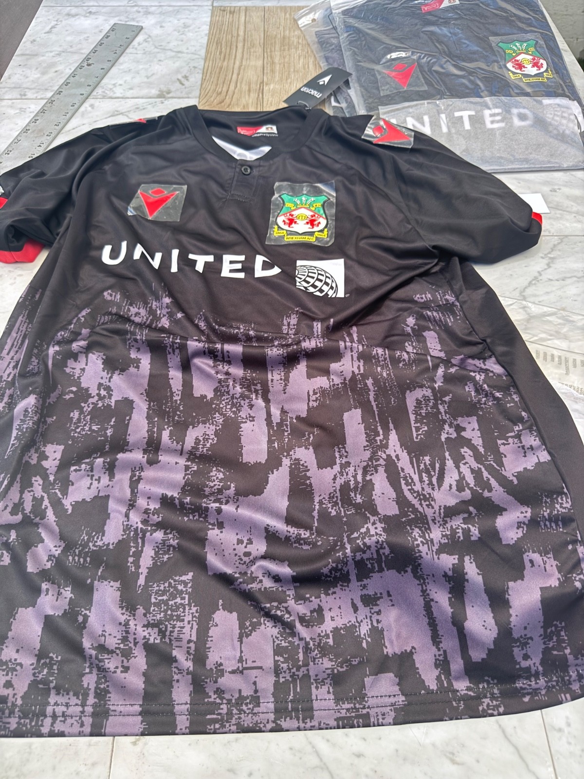 Authentic Wrexham AFC Football 2024 Forbidden EFL Third Jersey Soccer SZ M #5