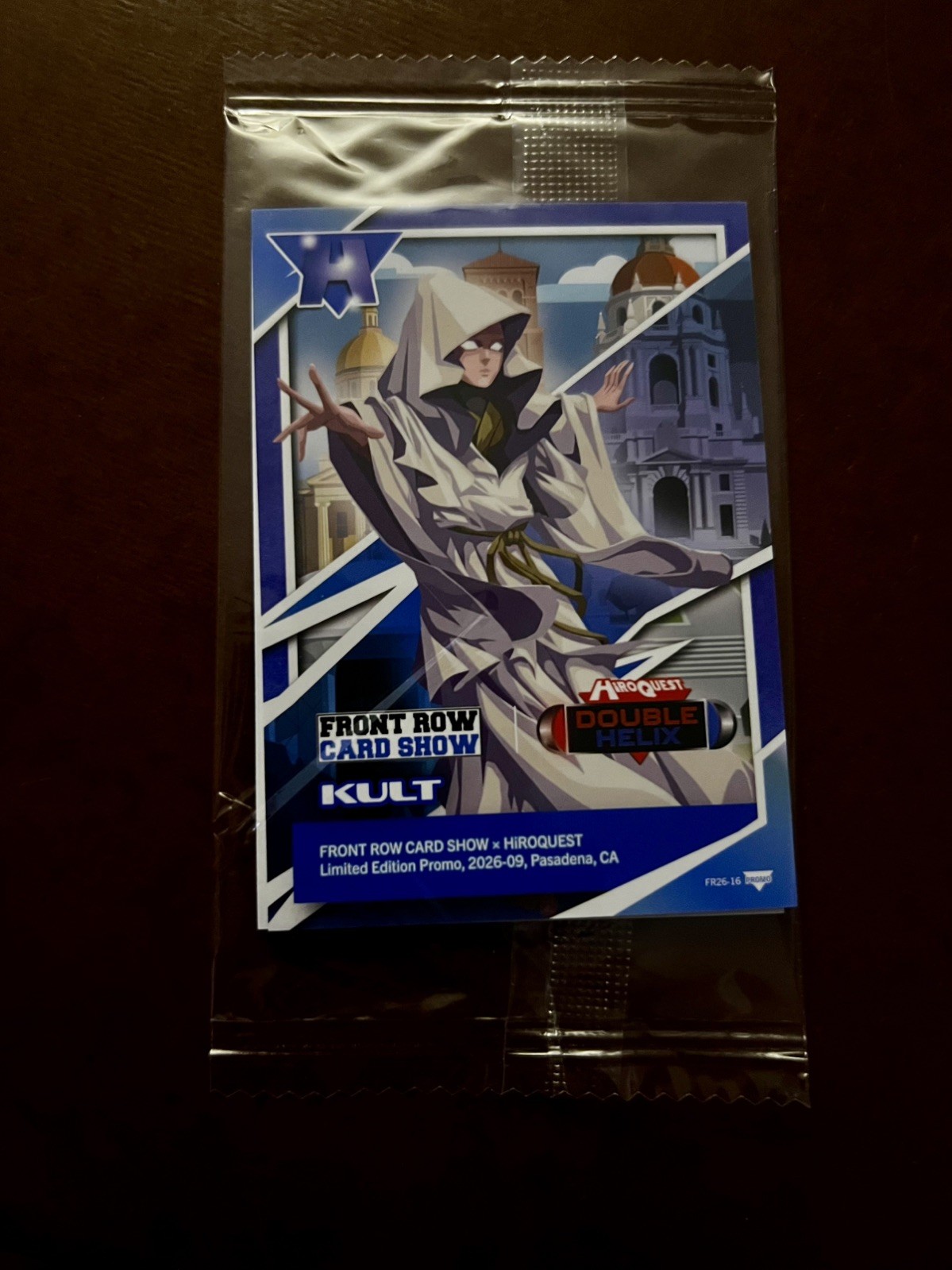 KULT * 2026 Hiroquest Double Helix Sealed Promo Card Pasadena Front Row Cardshow KULT * 2026 Hiroquest Double Helix Sealed Promo Card Pasadena Front Row Cardshow