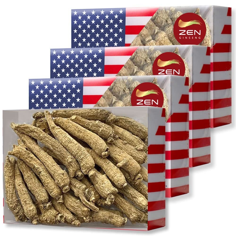 Wisconsin Ginseng Small Tail Root, 4 Oz - Premium Herbal Supplement, 4-Pack Wisconsin Ginseng Small Tail Root, 4 Oz - Premium Herbal Supplement, 4-Pack