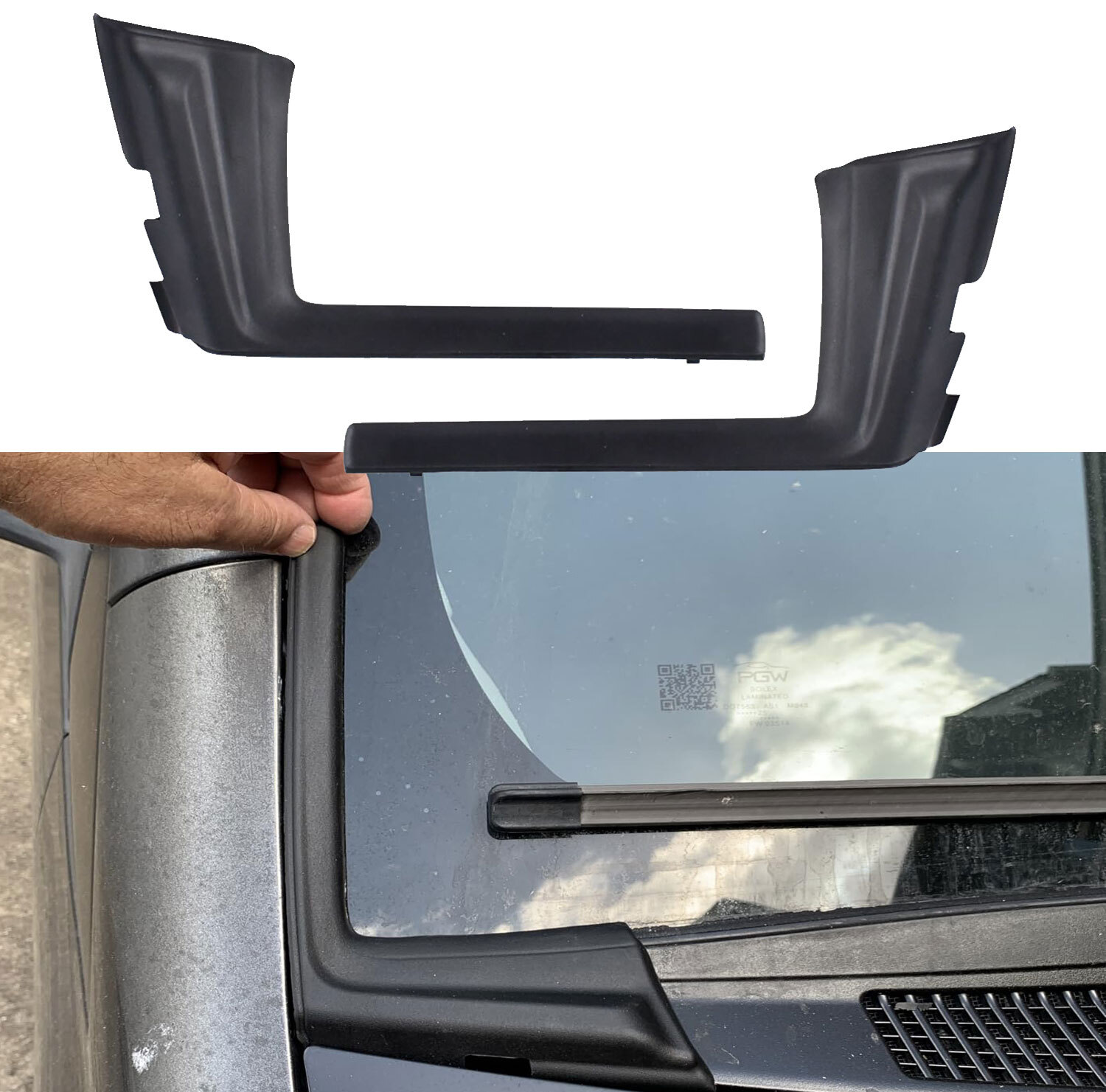 For Toyota Yaris 2012-2014 Front Windshield Wiper Side Cowl Extension Cover Trim For Toyota Yaris 2012-2014 Front Windshield Wiper Side Cowl Extension Cover Trim