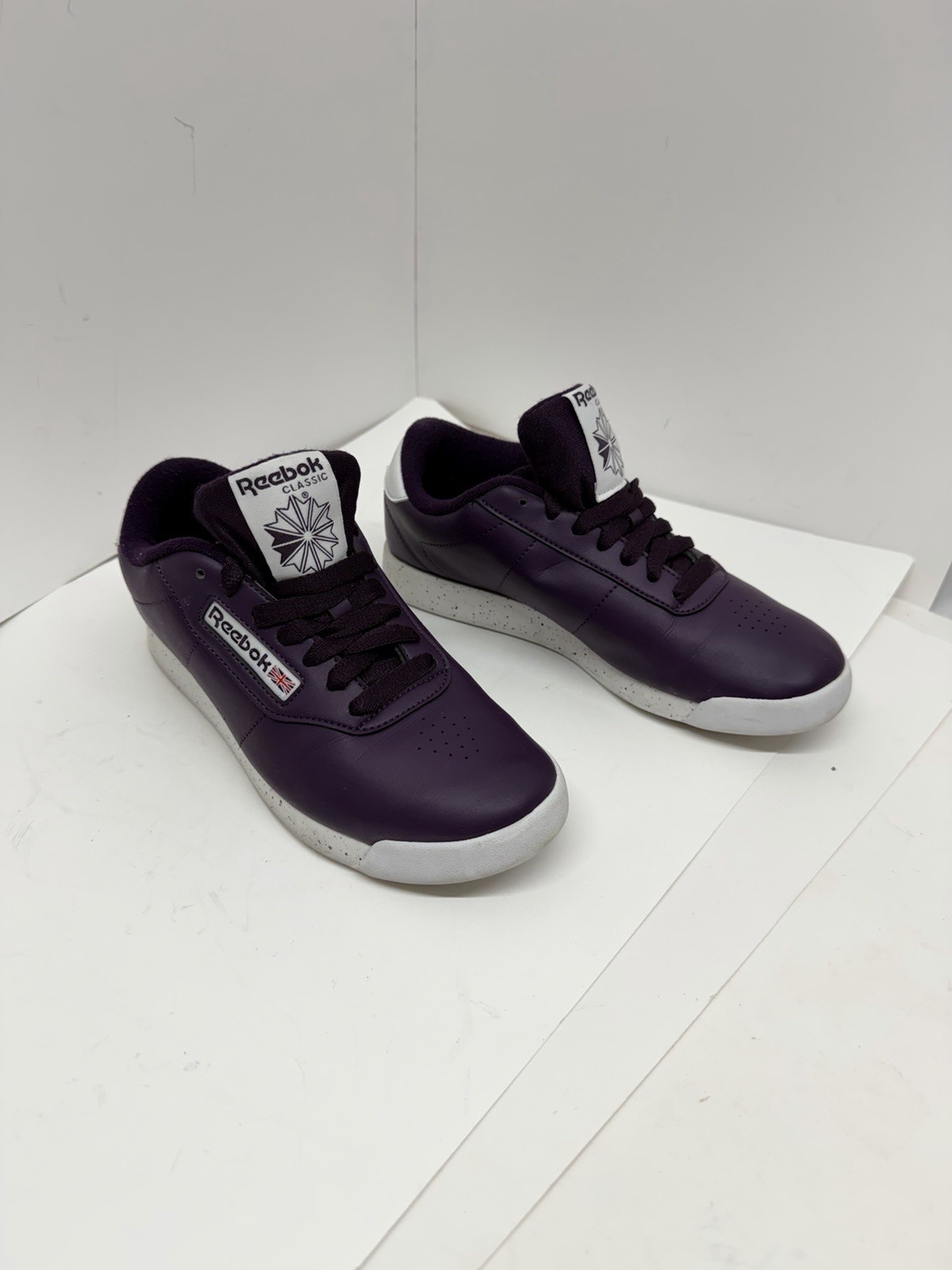 Reebok Classic Princess Women’s Sneakers Size 6.5 Purple White V68610 