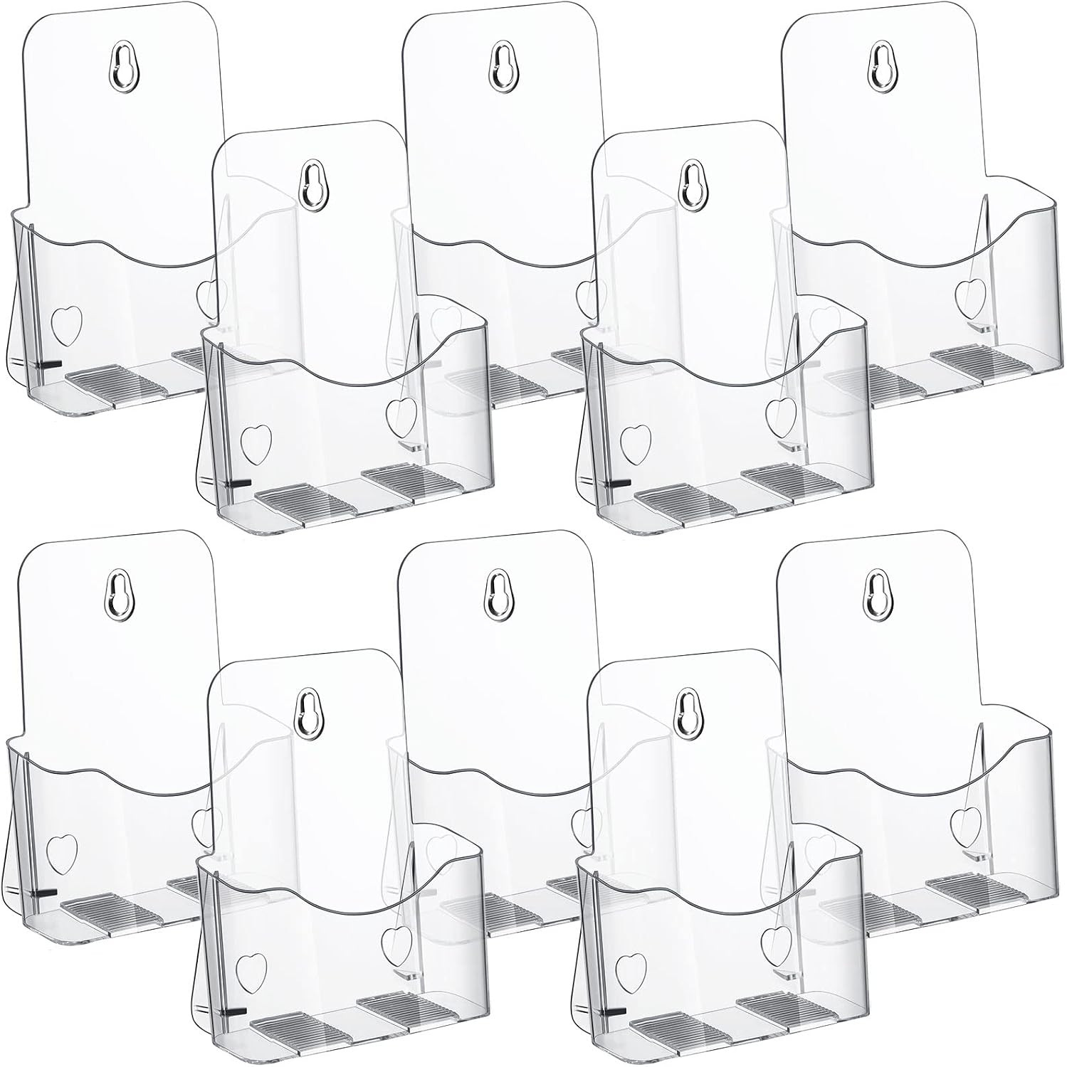10 Pack 6x8 in Acrylic Brochure Holders, Clear Pamphlet Holder 10 Pack 6x8 in Acrylic Brochure Holders, Clear Pamphlet Holder