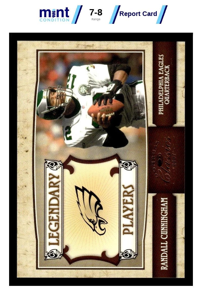 2007 DONRUSS CLASSICS RANDALL CUNNINGHAM LP-17 LEGENDARY PLAYERS 614/1000 MCG 8