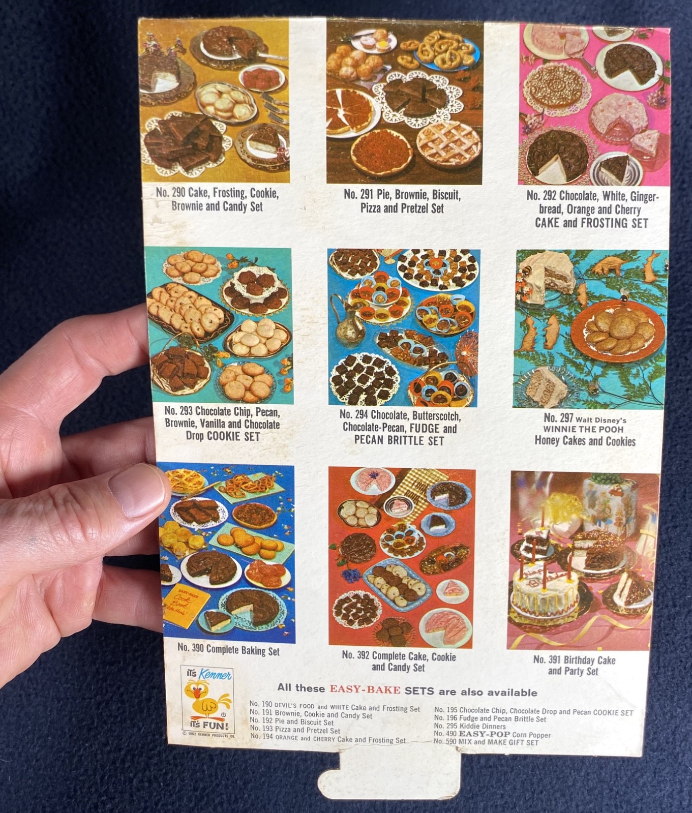 🔥 RARE VINTAGE 1962 Kenner Easy-Bake Oven POP Retail Display Header Card Sign